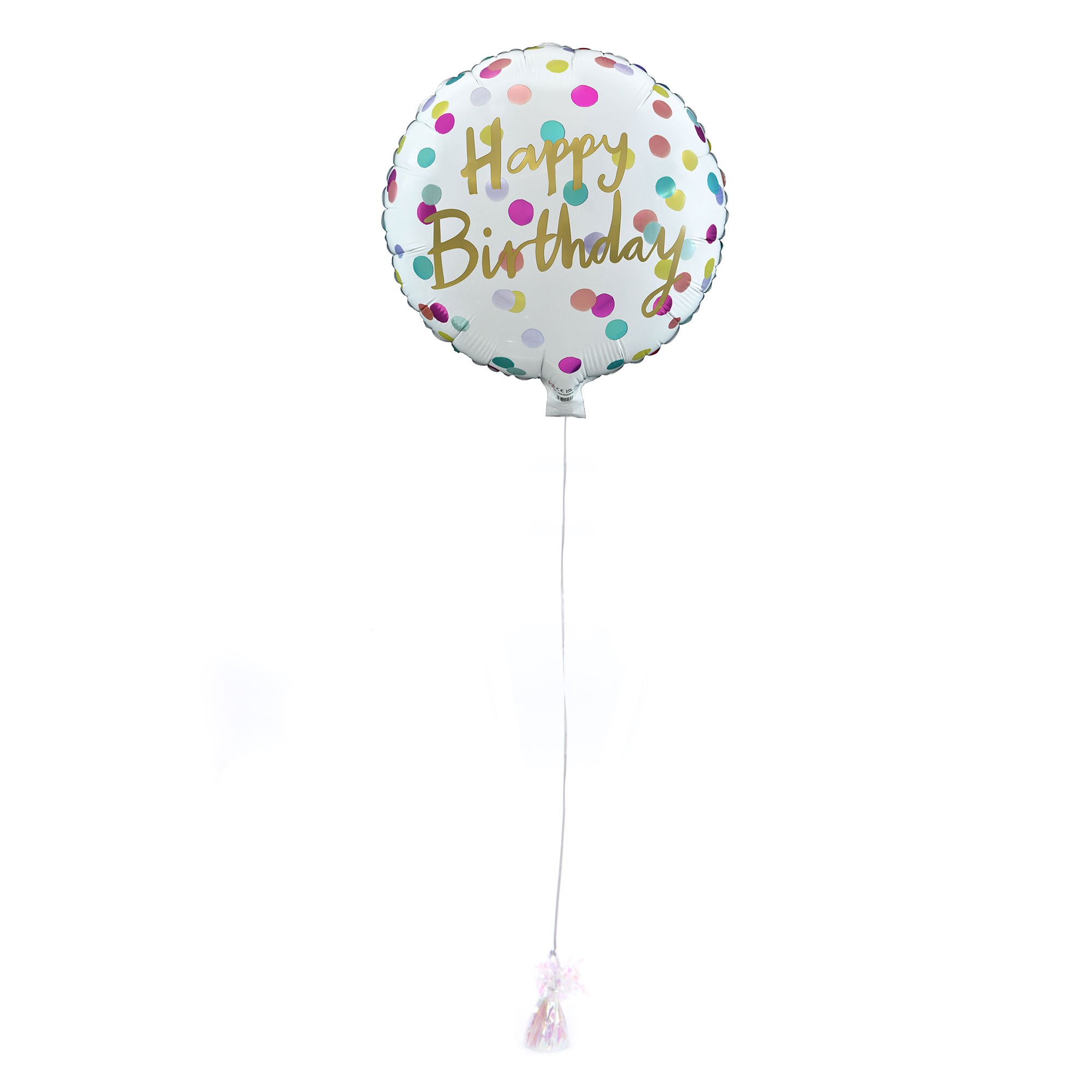 Spotty Happy Birthday Balloon & Lindt Chocolates - FREE GIFT CARD!