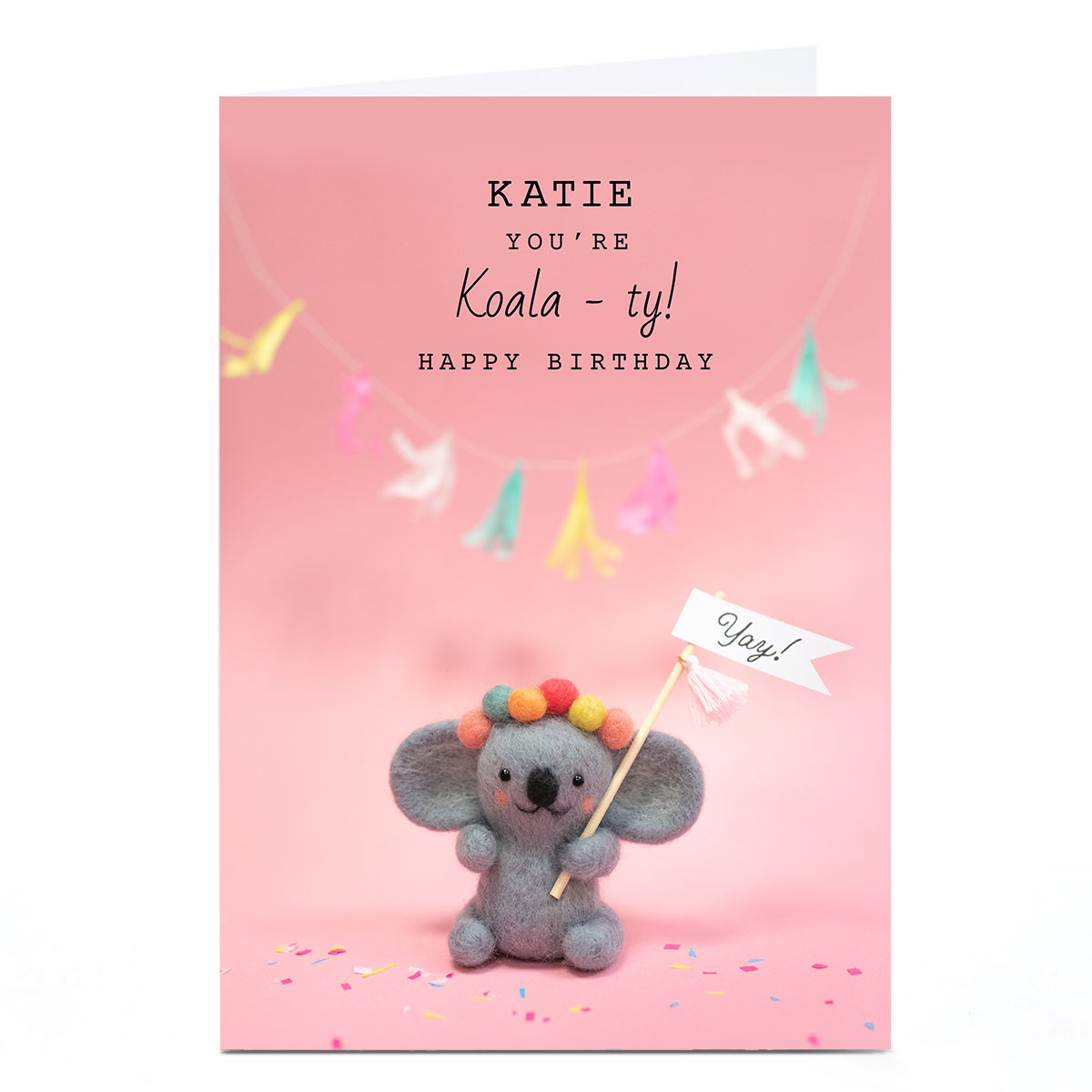 Personalised Lemon and Sugar Birthday Card - Koala