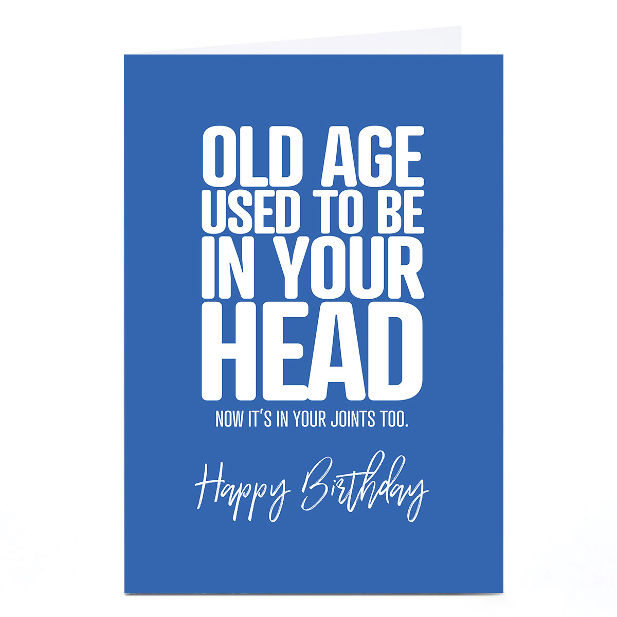 Personalised Punk Birthday Card - Old Age