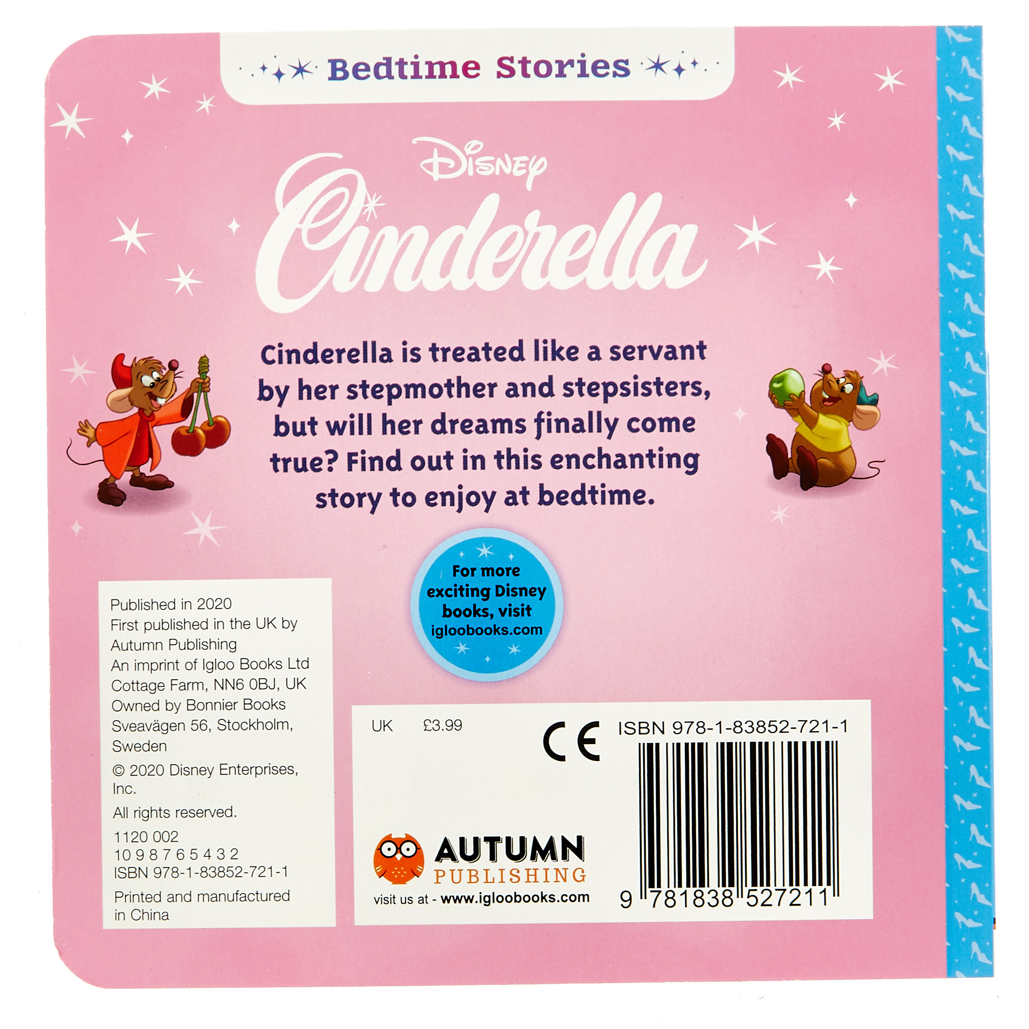 Disney Bedtime Stories - Cinderella Book