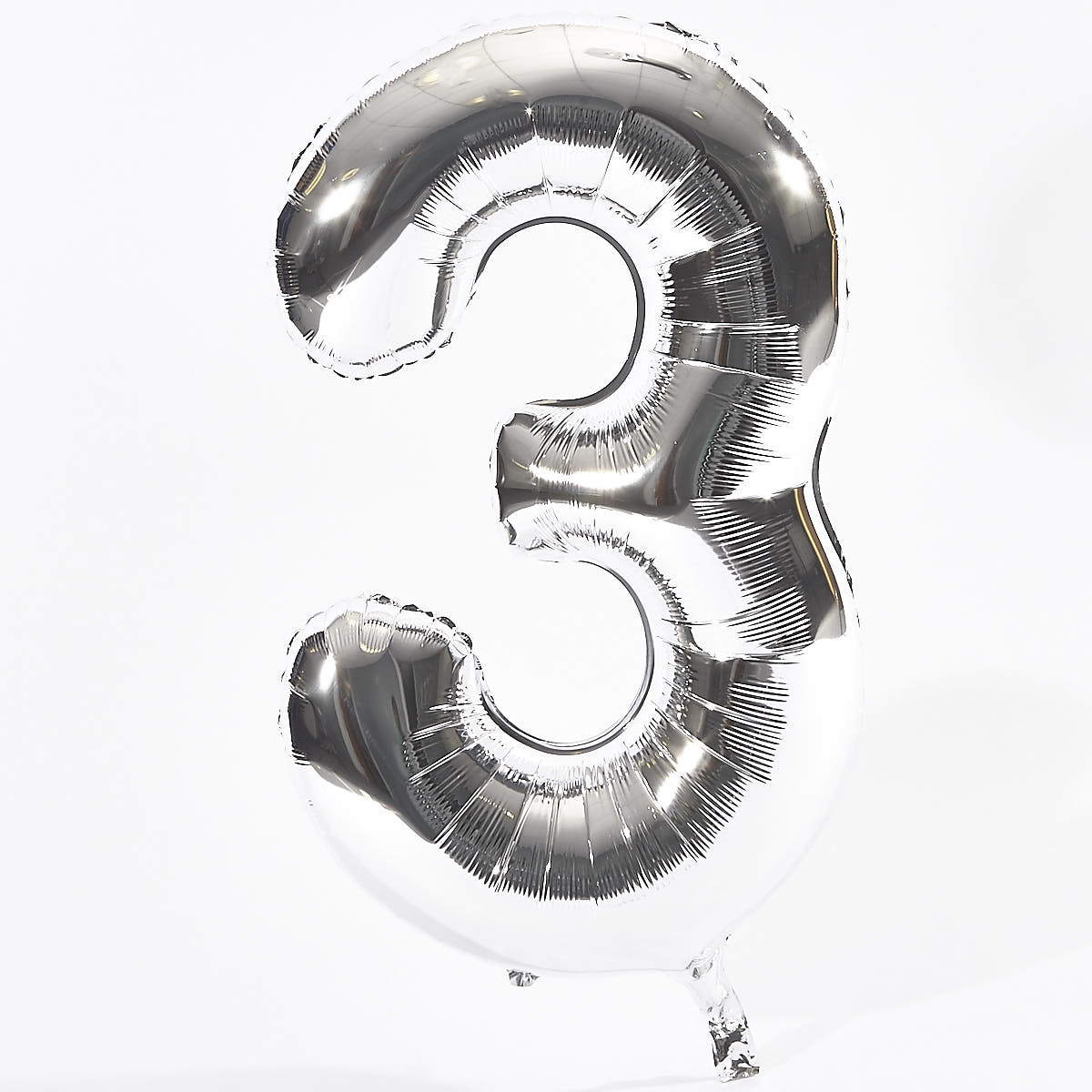 big number 3 balloon