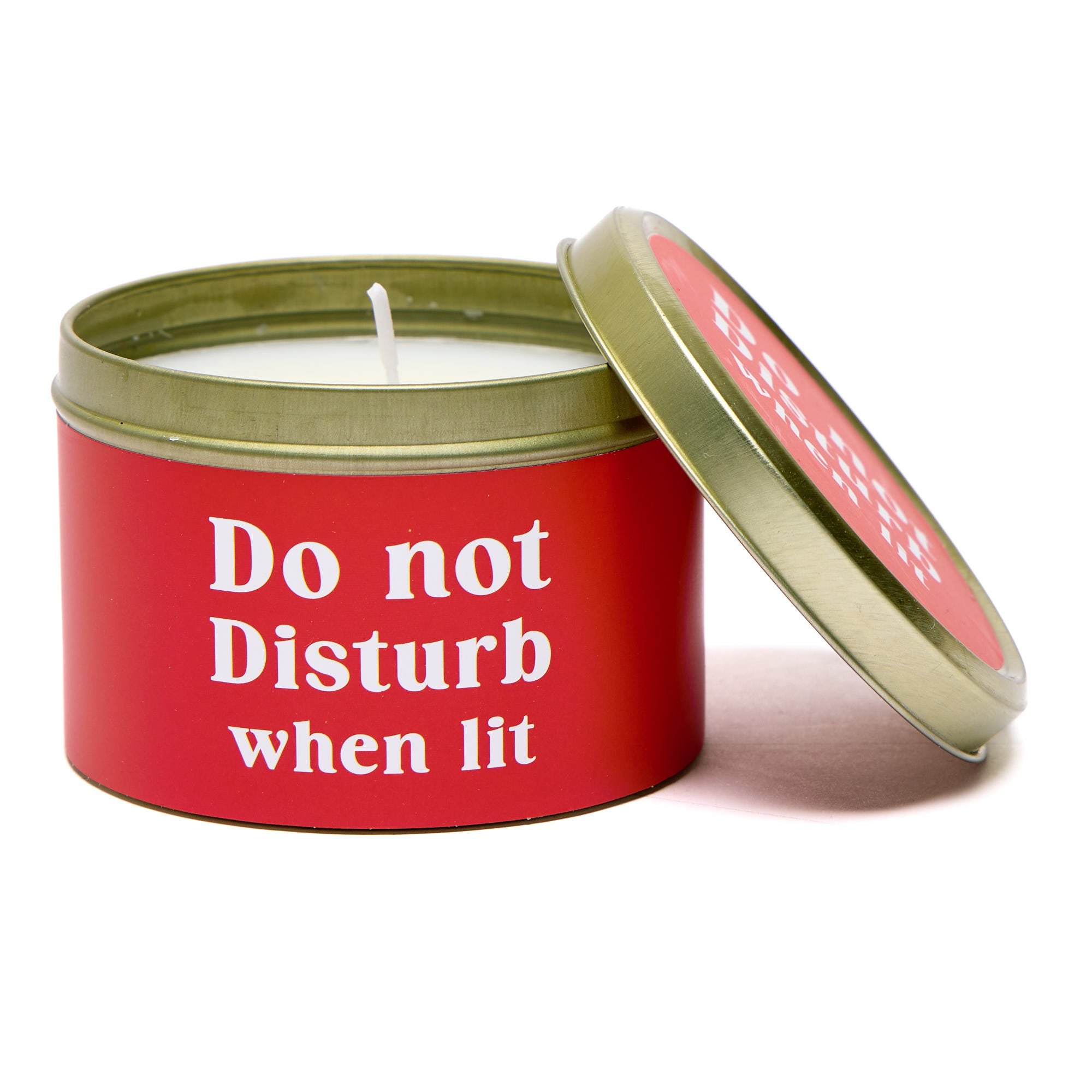 Do Not Disturb When Lit Lime & Basil Scented Candle