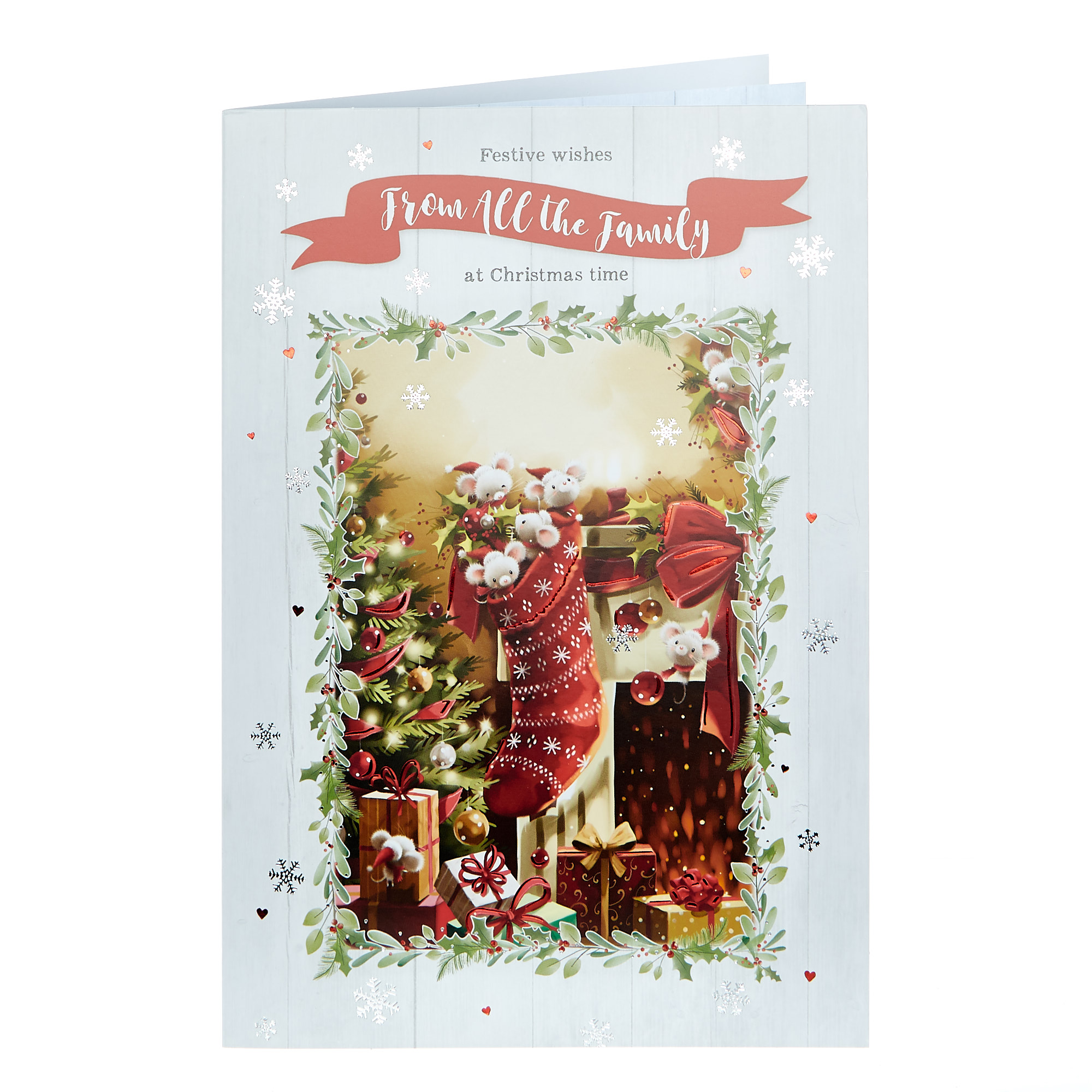 Christmas Card - Festive Wishes From All The Family 