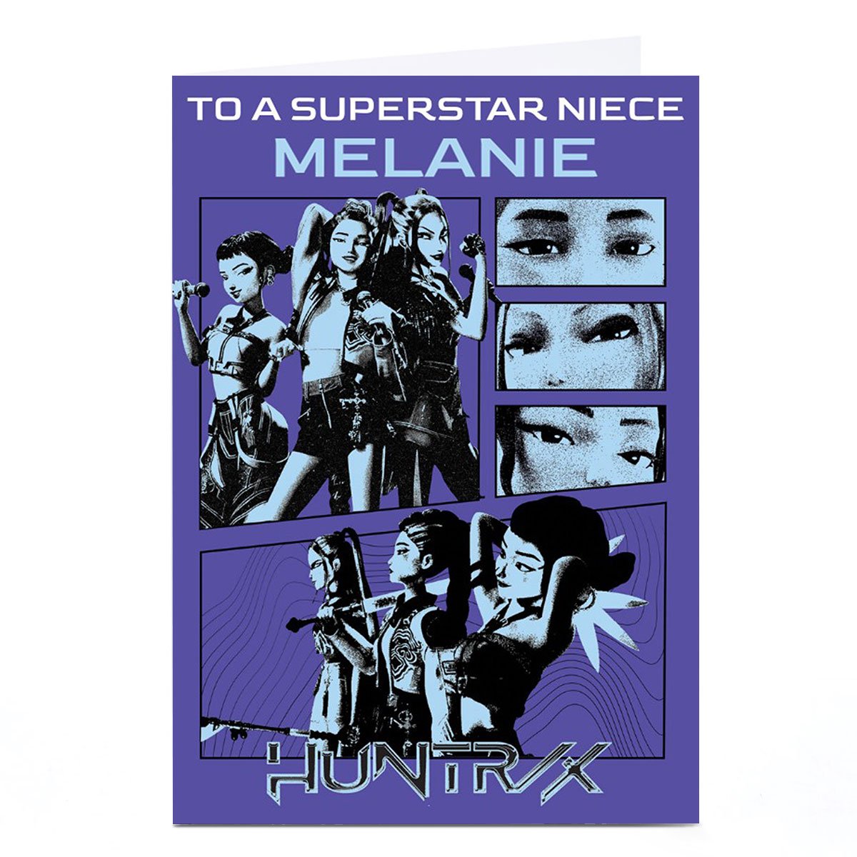 Personalised KPop Demon Hunters Birthday Card - Superstar, Any Name