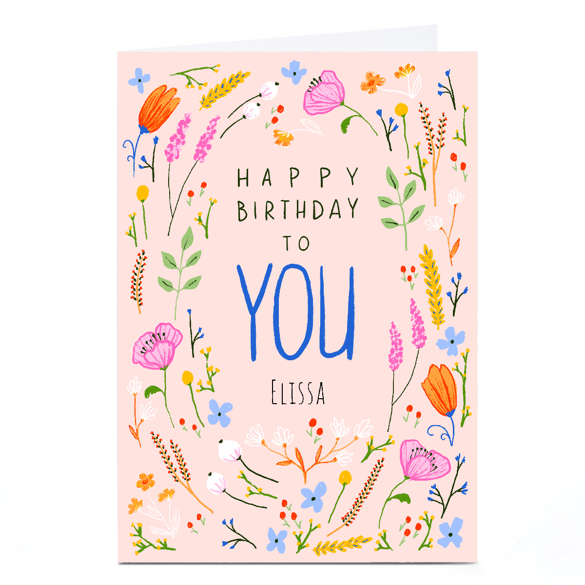 Personalised Emma Valenghi Birthday Card - Happy Birthday to YOU, Any Name