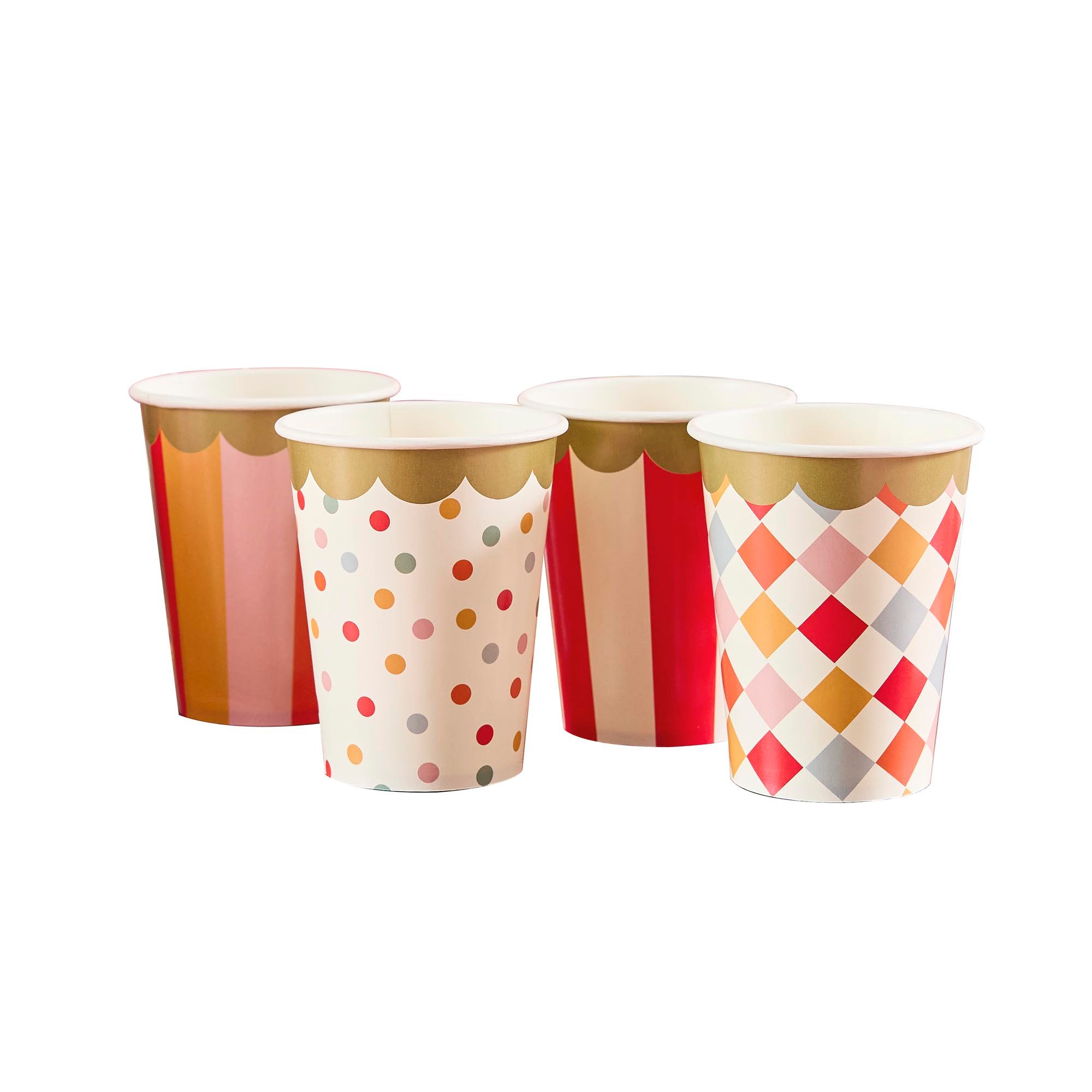 Circus Paper Cups - Pack of 8