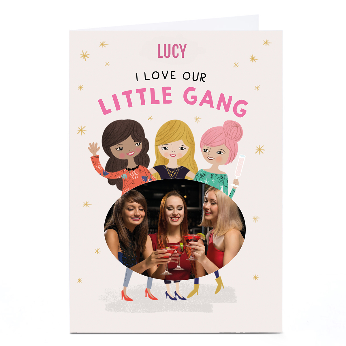 Personalised Charm & Style Photo Card - Little Gang