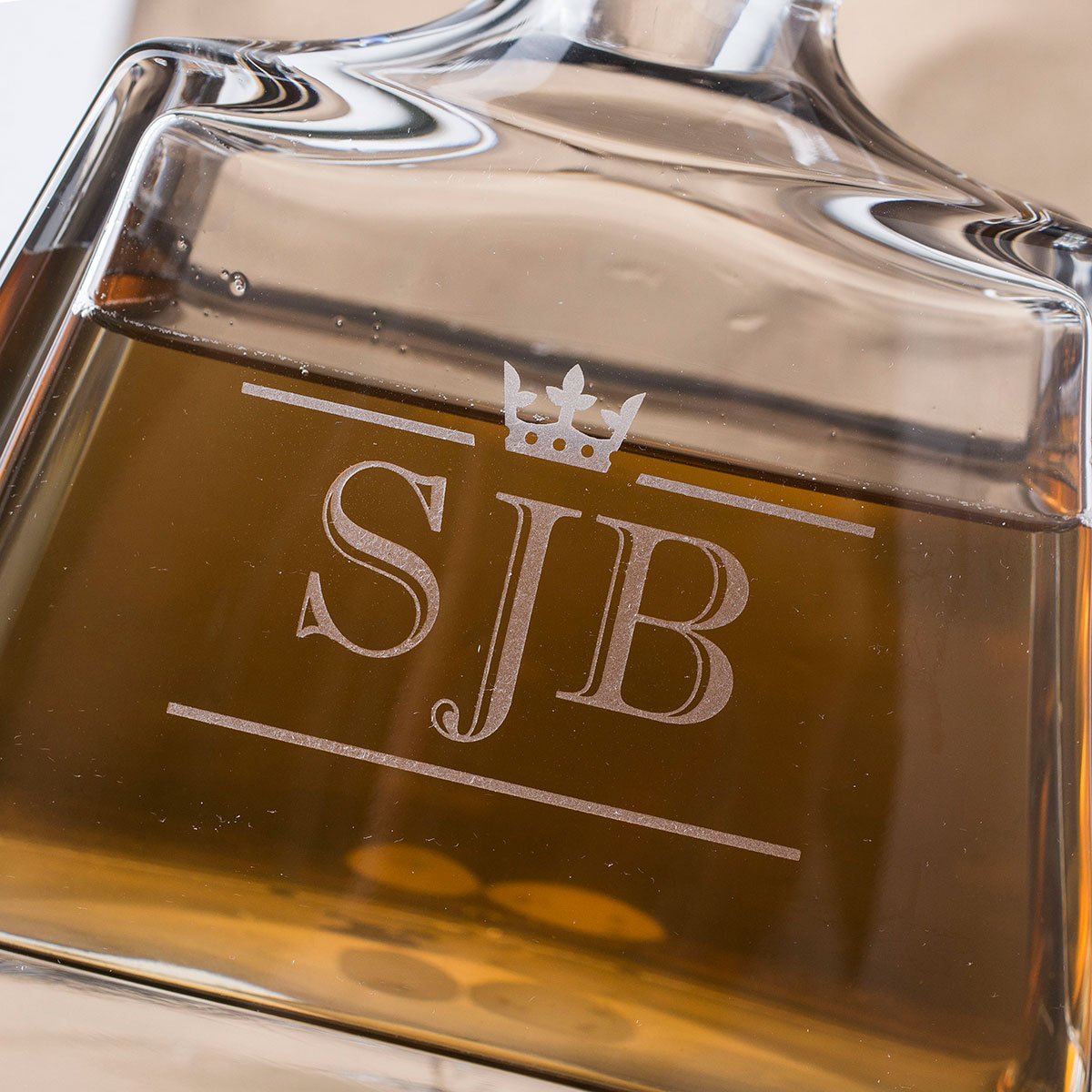 Personalised Lead Crystal Boston Decanter