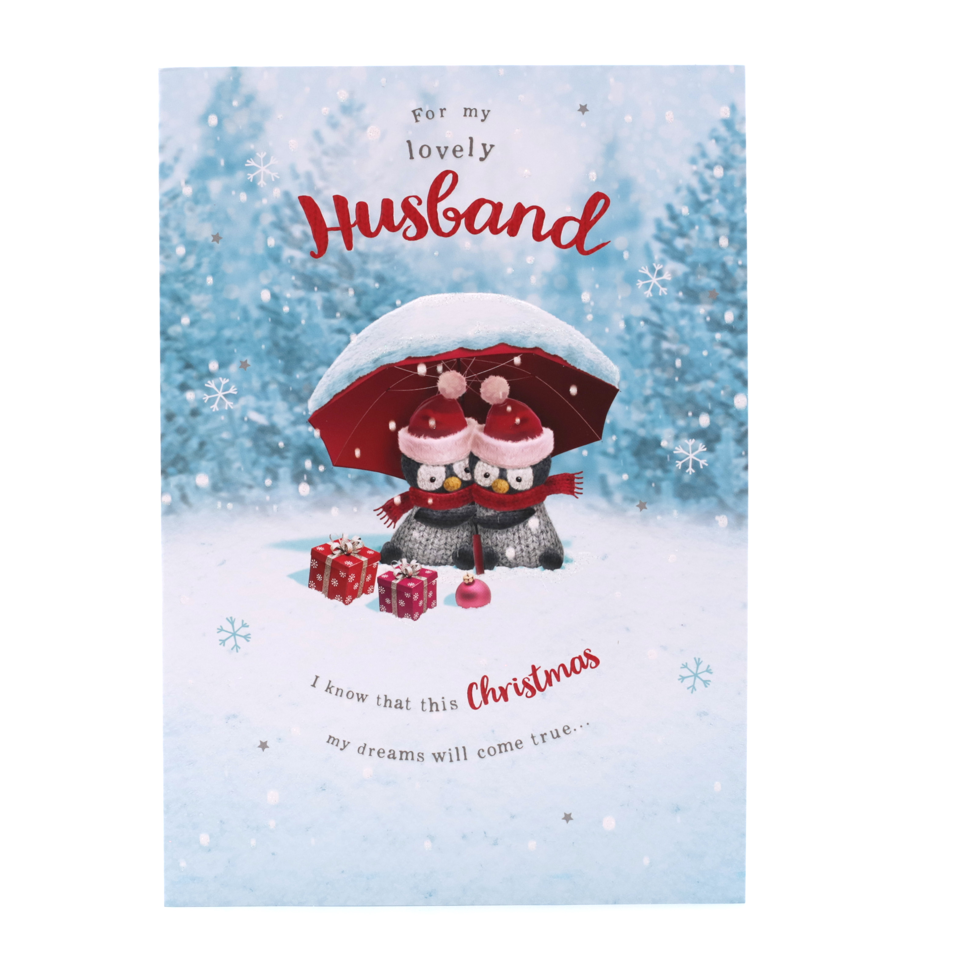 Christmas Card - Lovely Husband, Christmas Dreams Come True