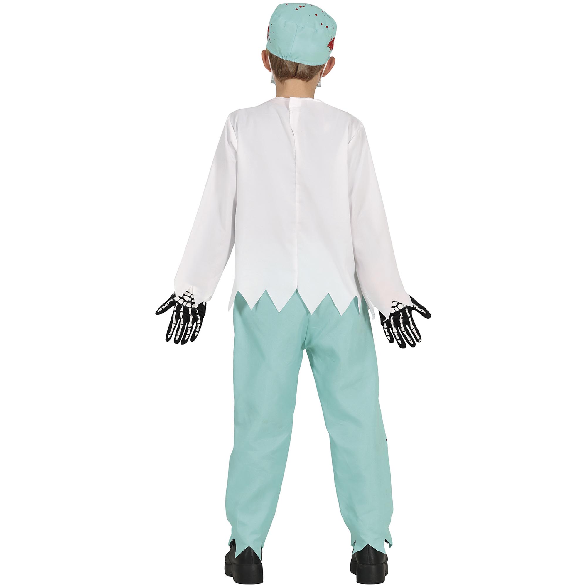 Skeleton Zombie Medic Children's Fancy Dress Costume