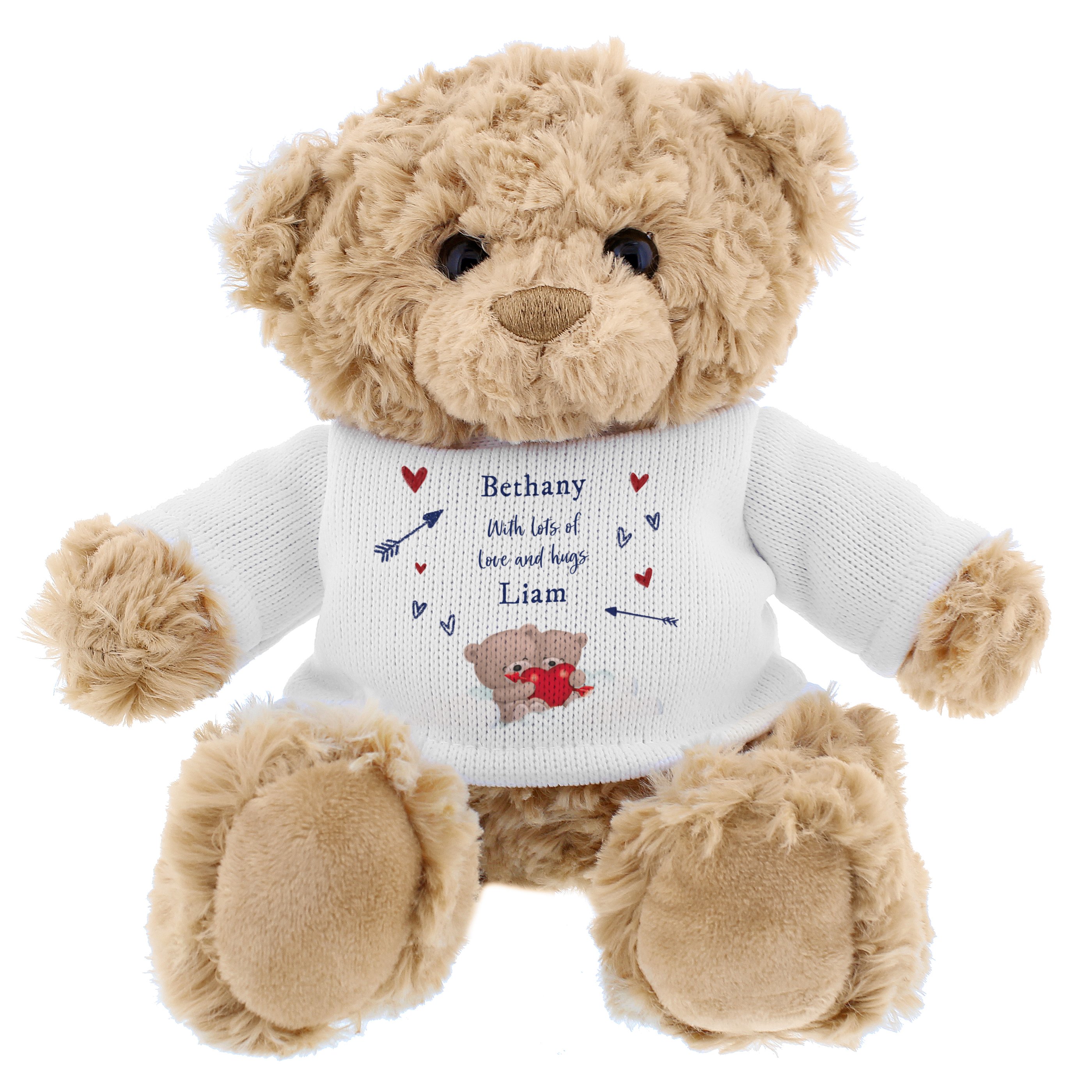 Buy Personalised Love & Hugs Teddy Bear for GBP 19.99 | Card Factory UK