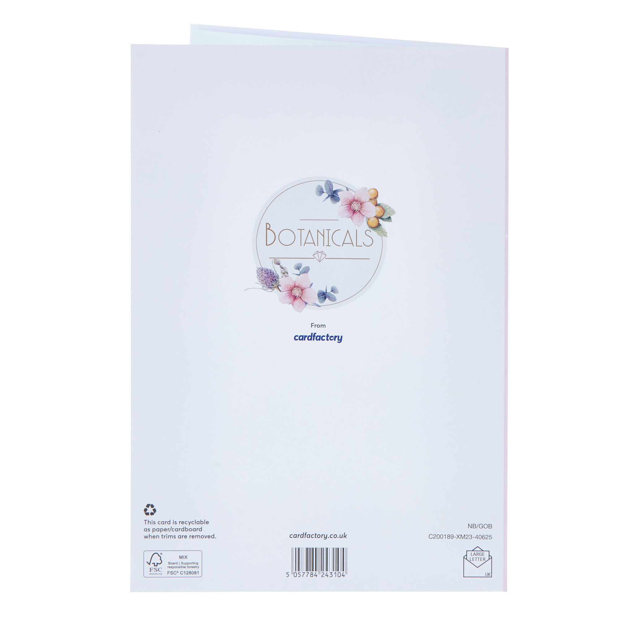 Aunty Pink Floral Christmas Card