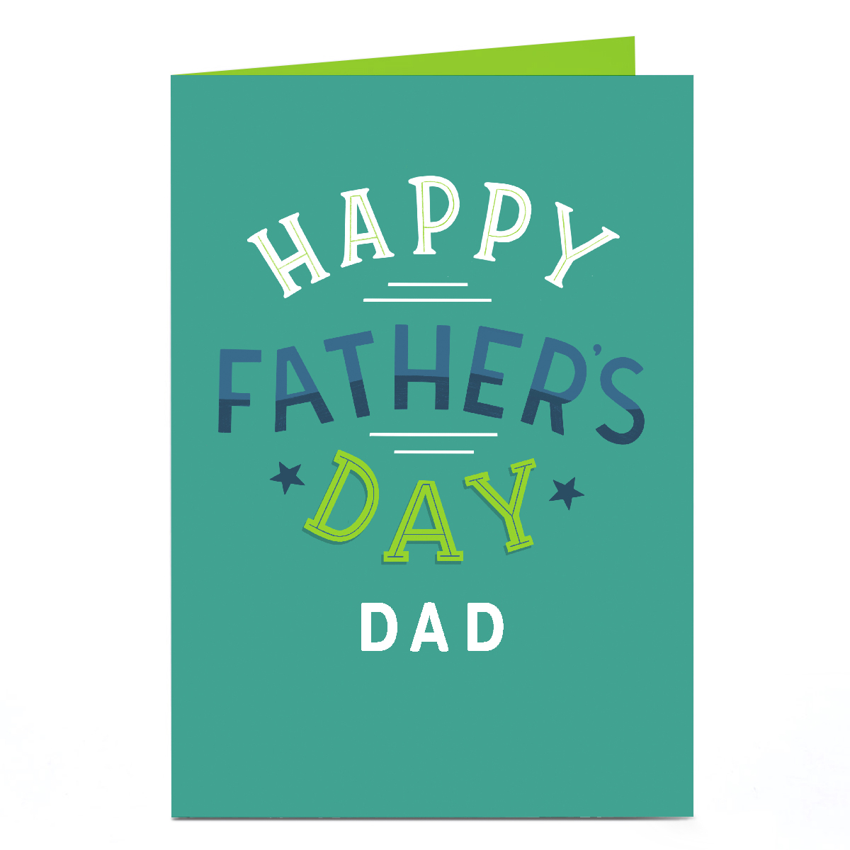 Personalised Father's Day Card - Happy Father's Day