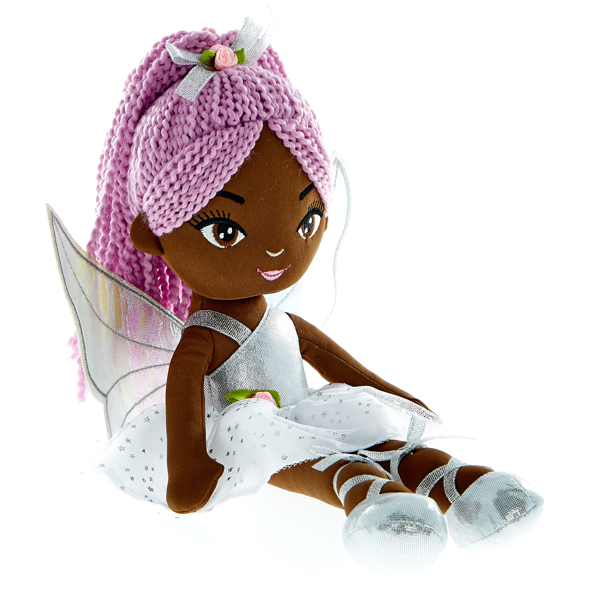 Silver Enchanted Fairy Plush Doll