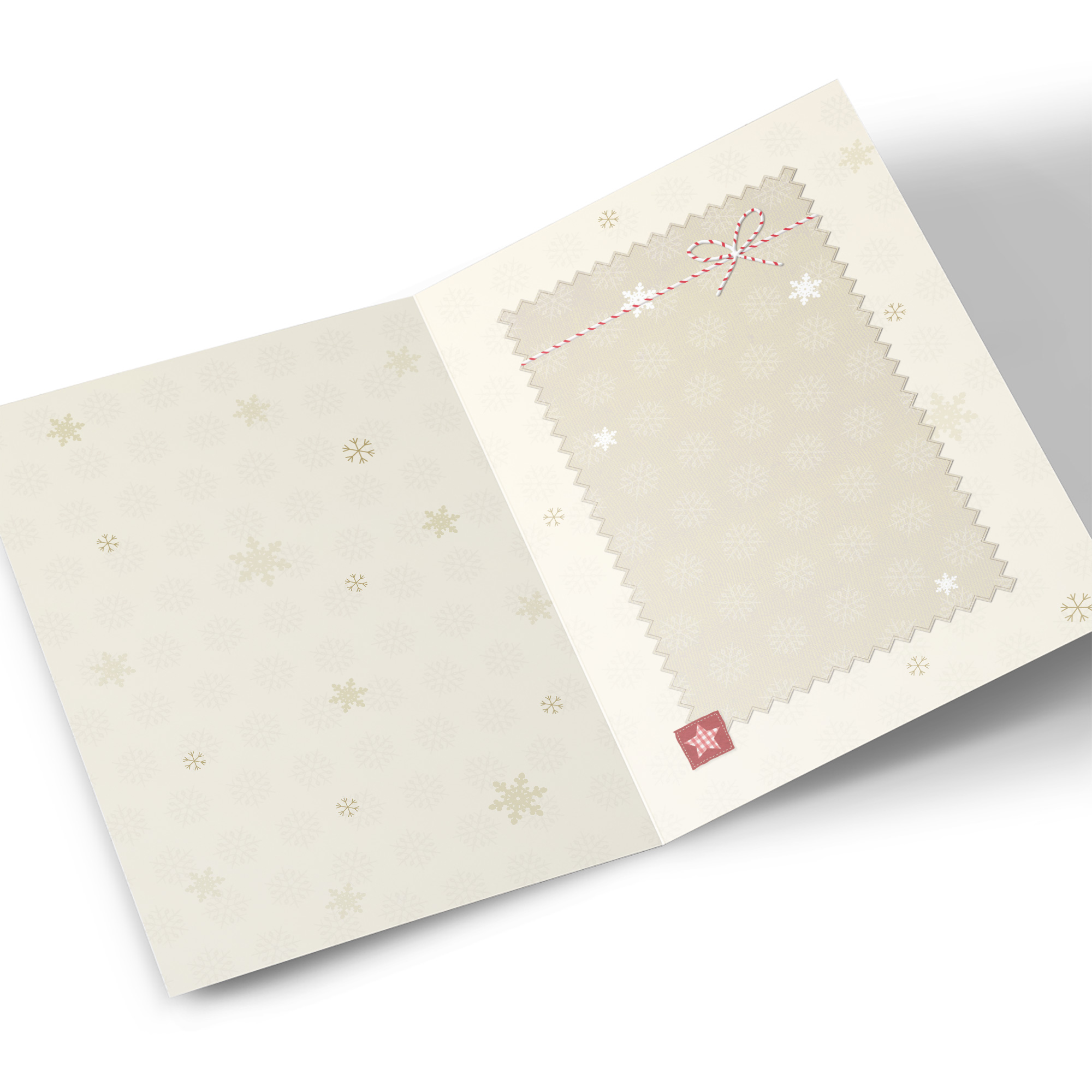Personalised Christmas Card - Bear With Flower