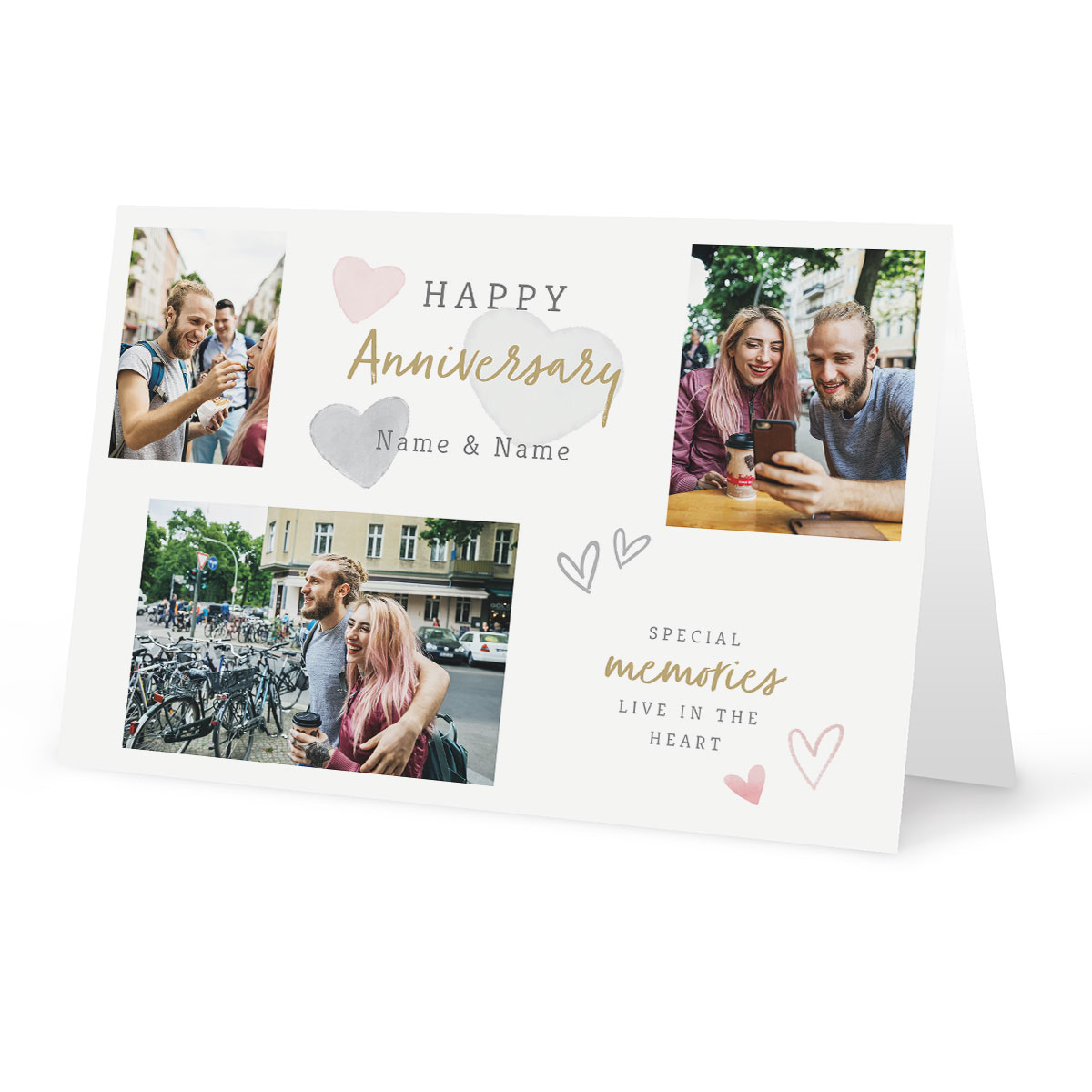 Photo Upload Anniversary Card - Special Memories Any Names
