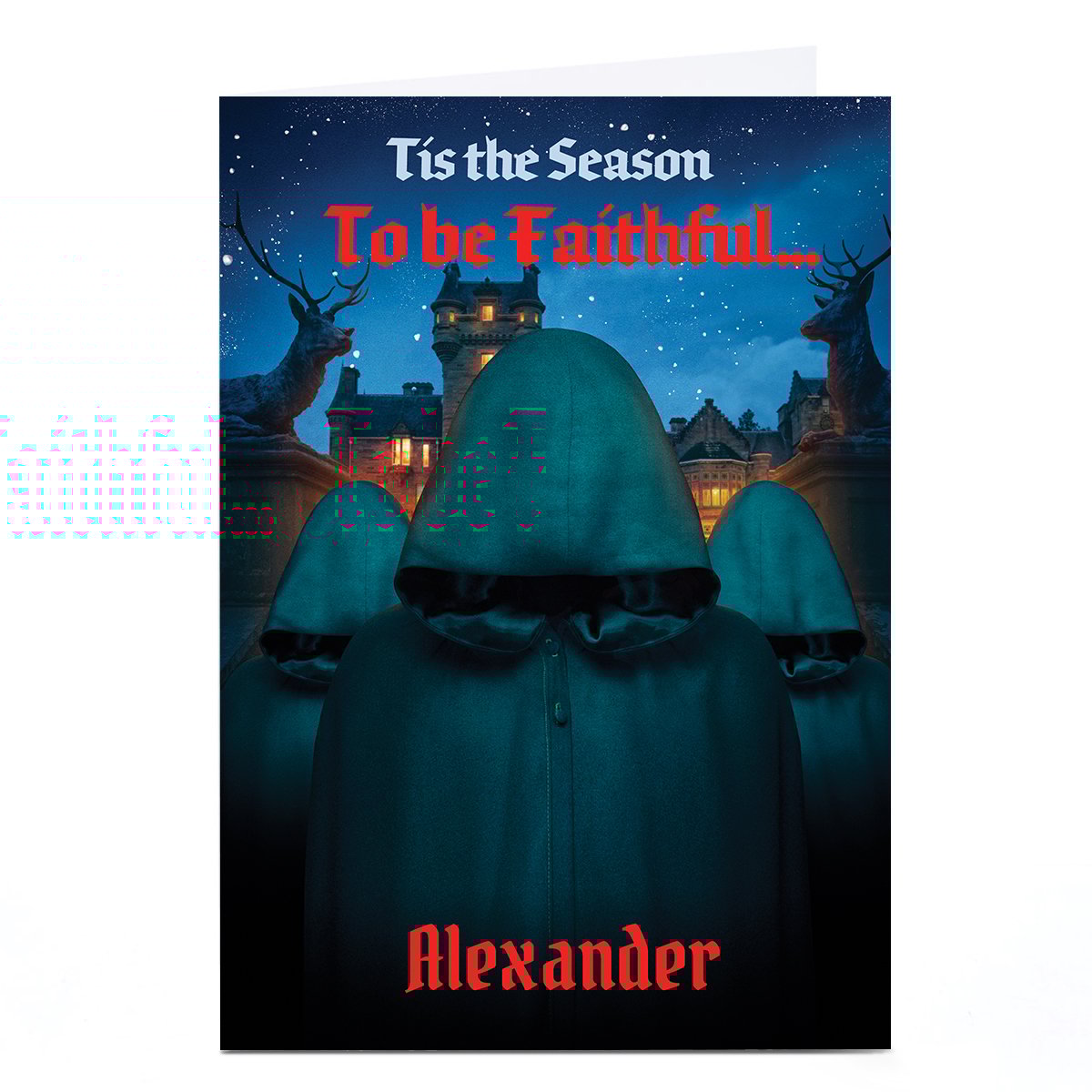 Personalised Traitors Christmas Card - Tis the Season to be Faithful, Any Name