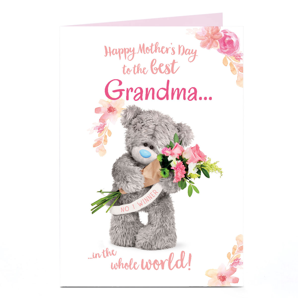 Personalised Tatty Teddy Mother's Day Card - Best In The Whole World