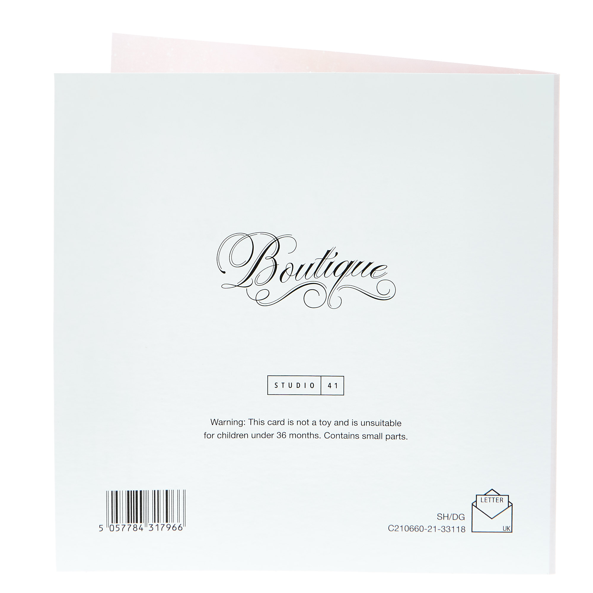 Boutique Christmas Card - Niece Snow Globe