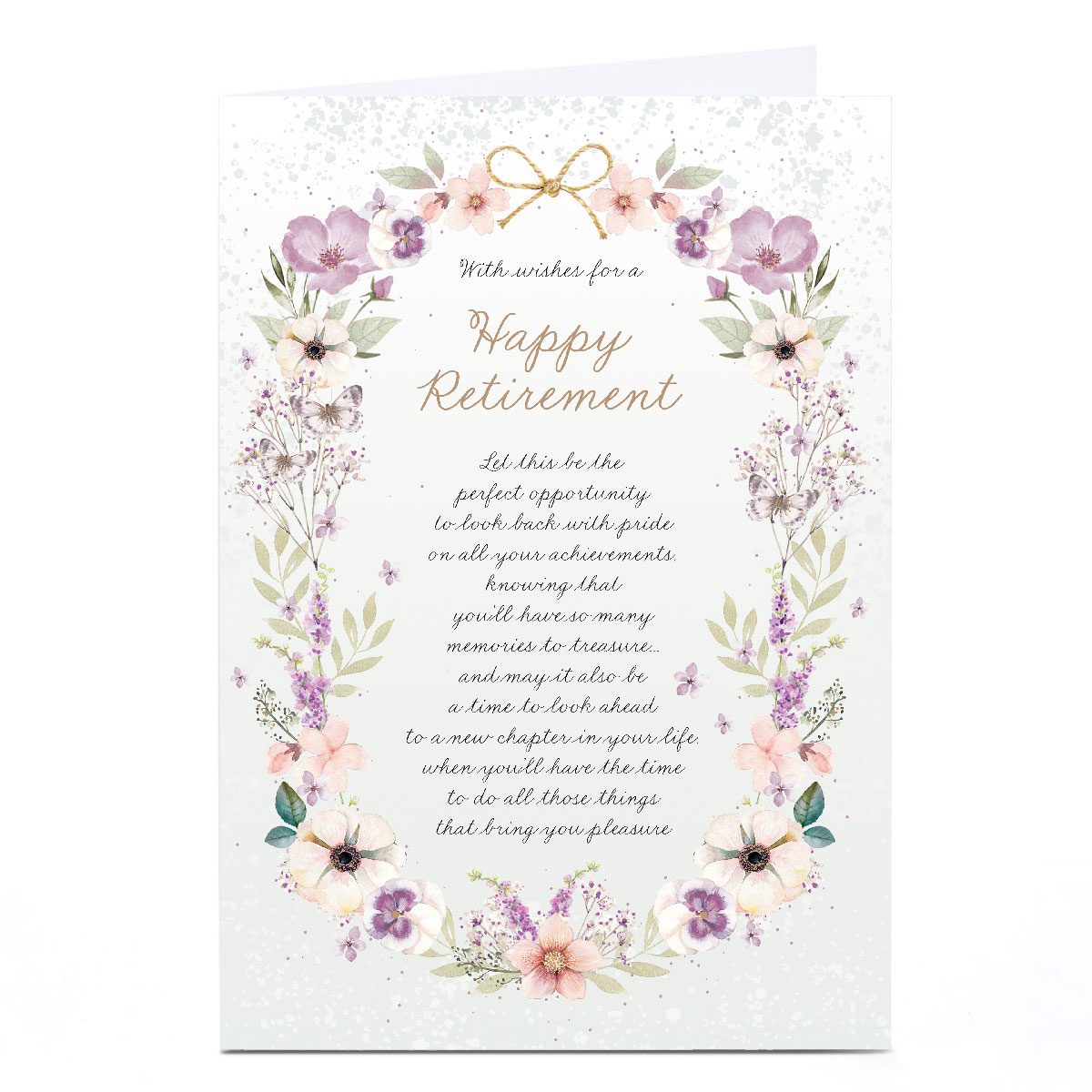 Personalised Retirement Card - Look Back With Pride