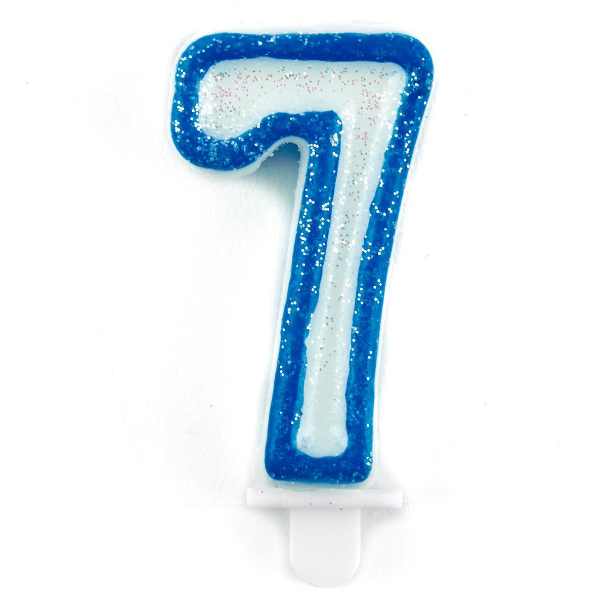 Blue Number 7 Birthday Candle 4784