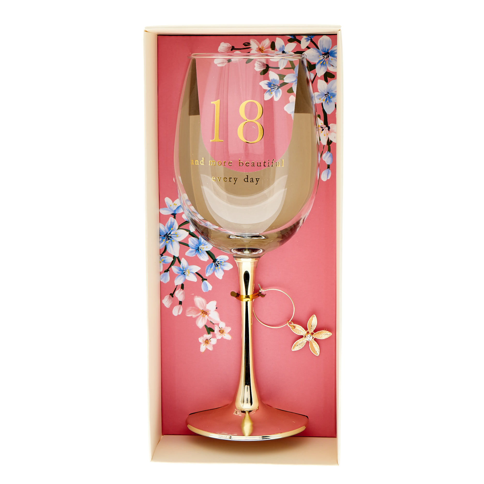 18th Birthday Wine Glass