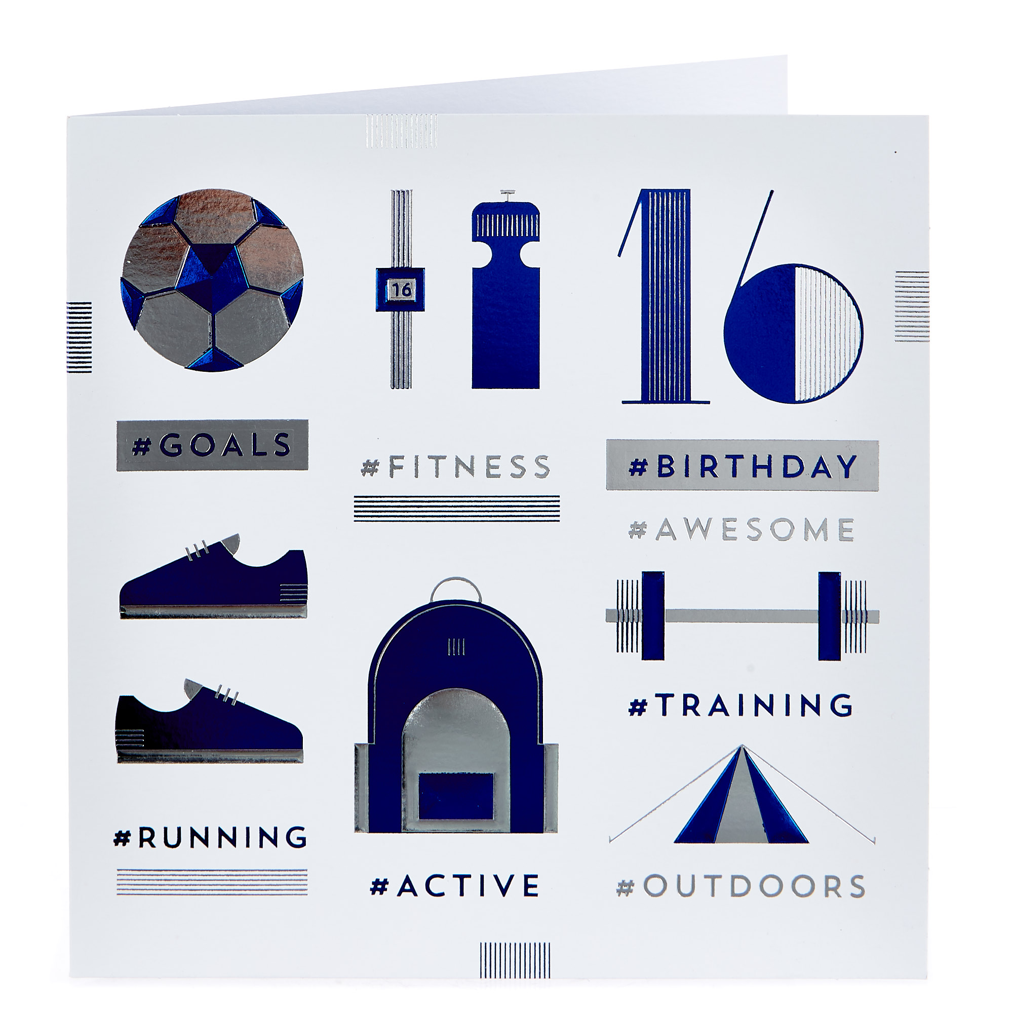 Platinum Collection 16th Birthday Card - Fitness