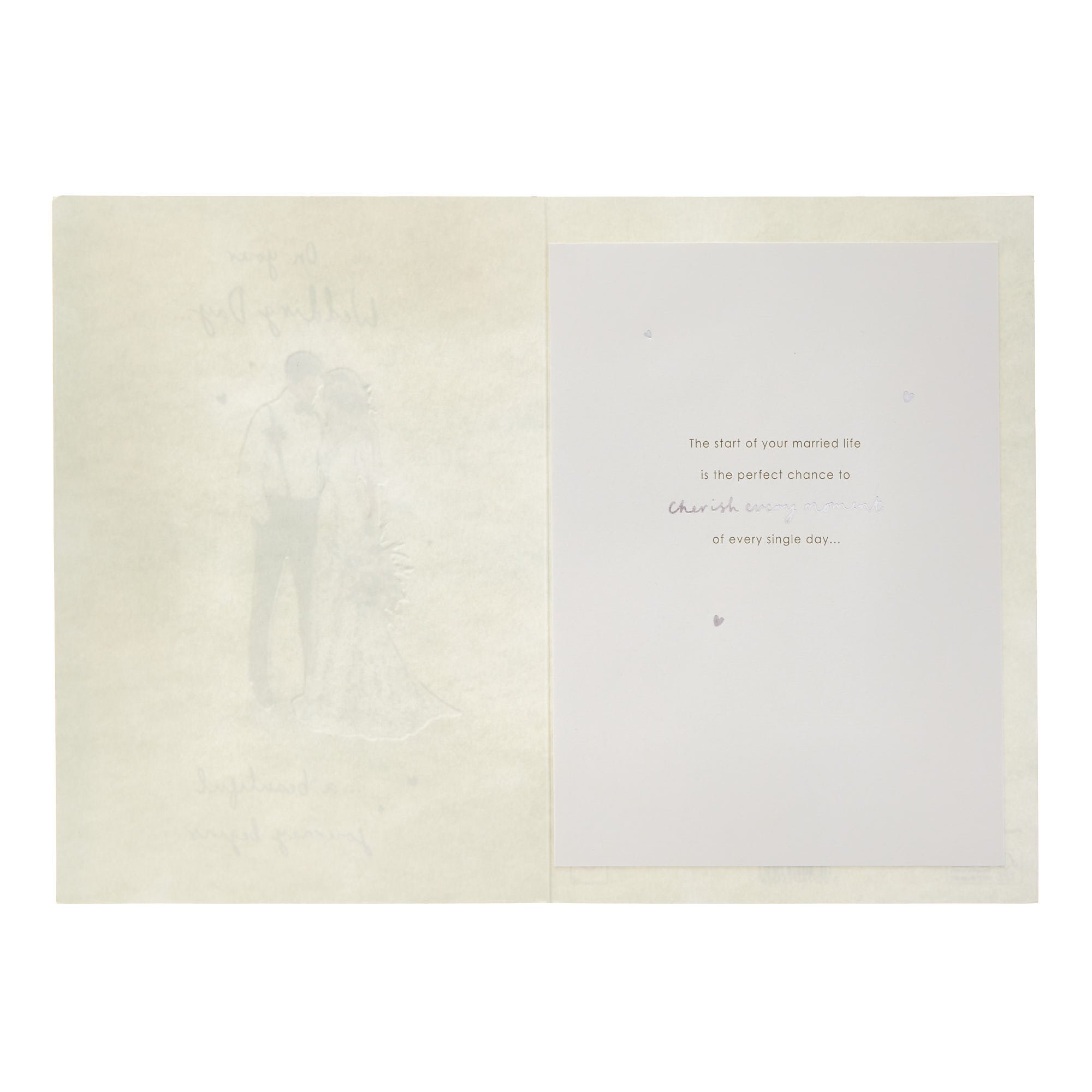 Bride & Groom Beautiful Journey Wedding Card