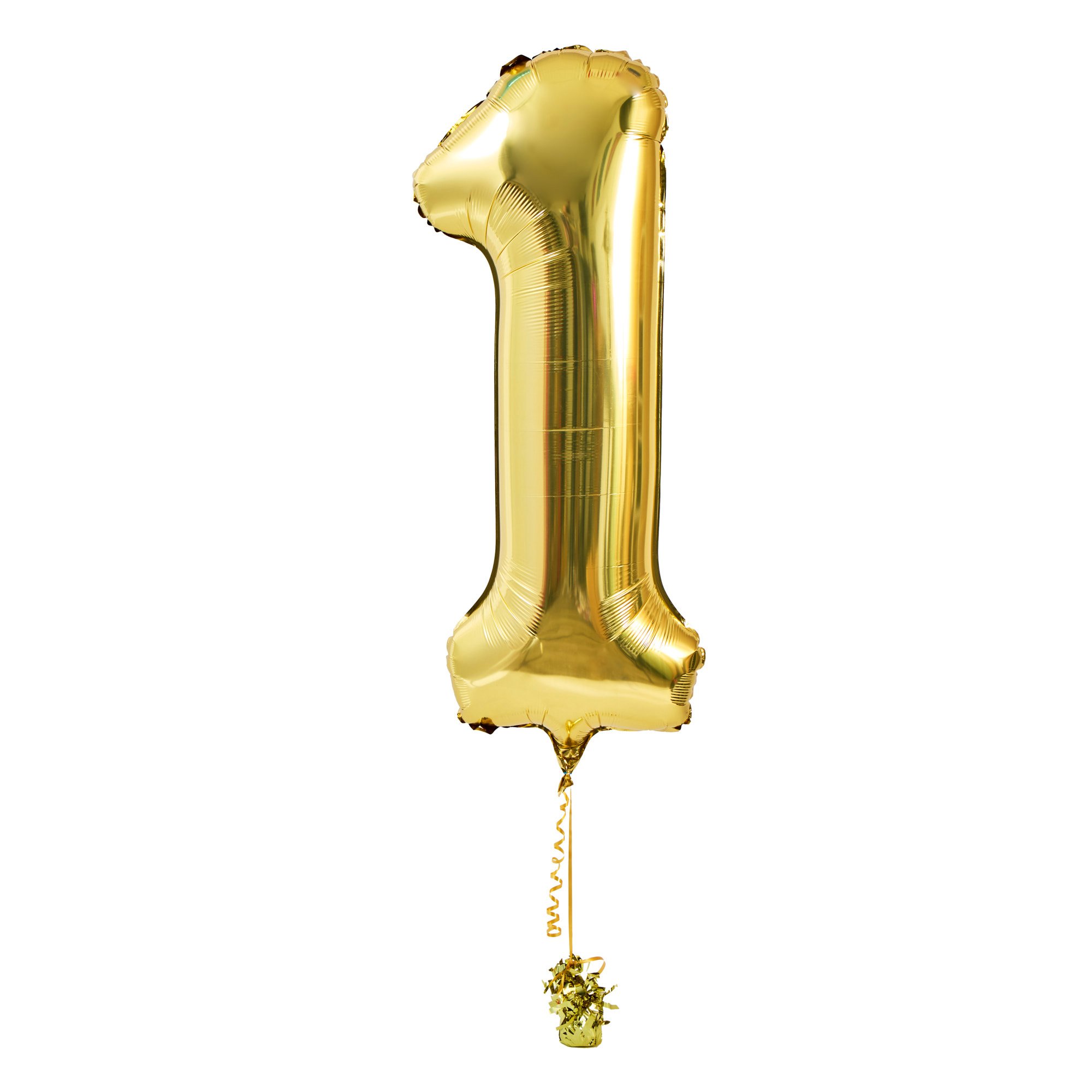 Large Gold Number 1 Inflated Balloon Arrangement 