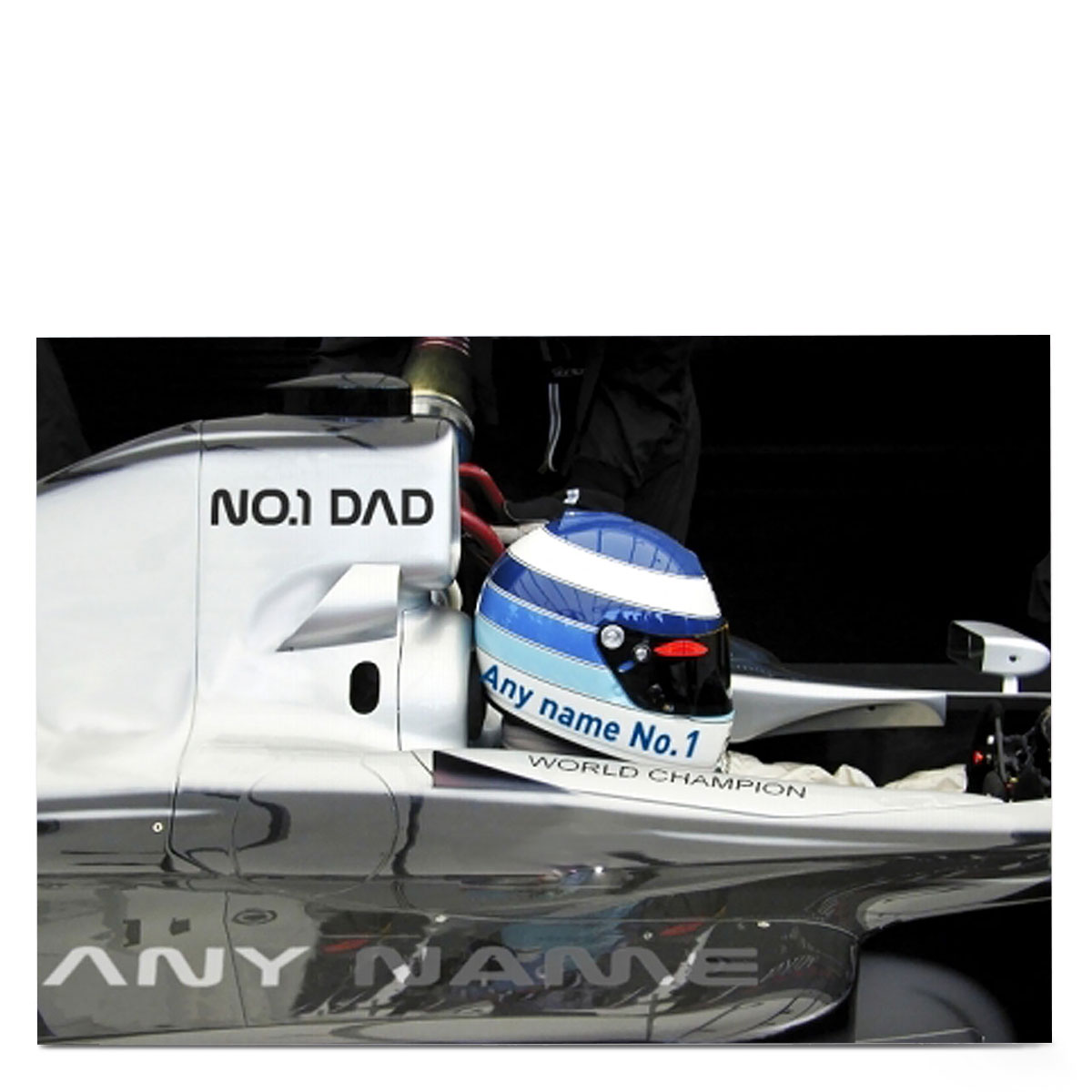 Personalised Card - No.1 Dad, Formula One