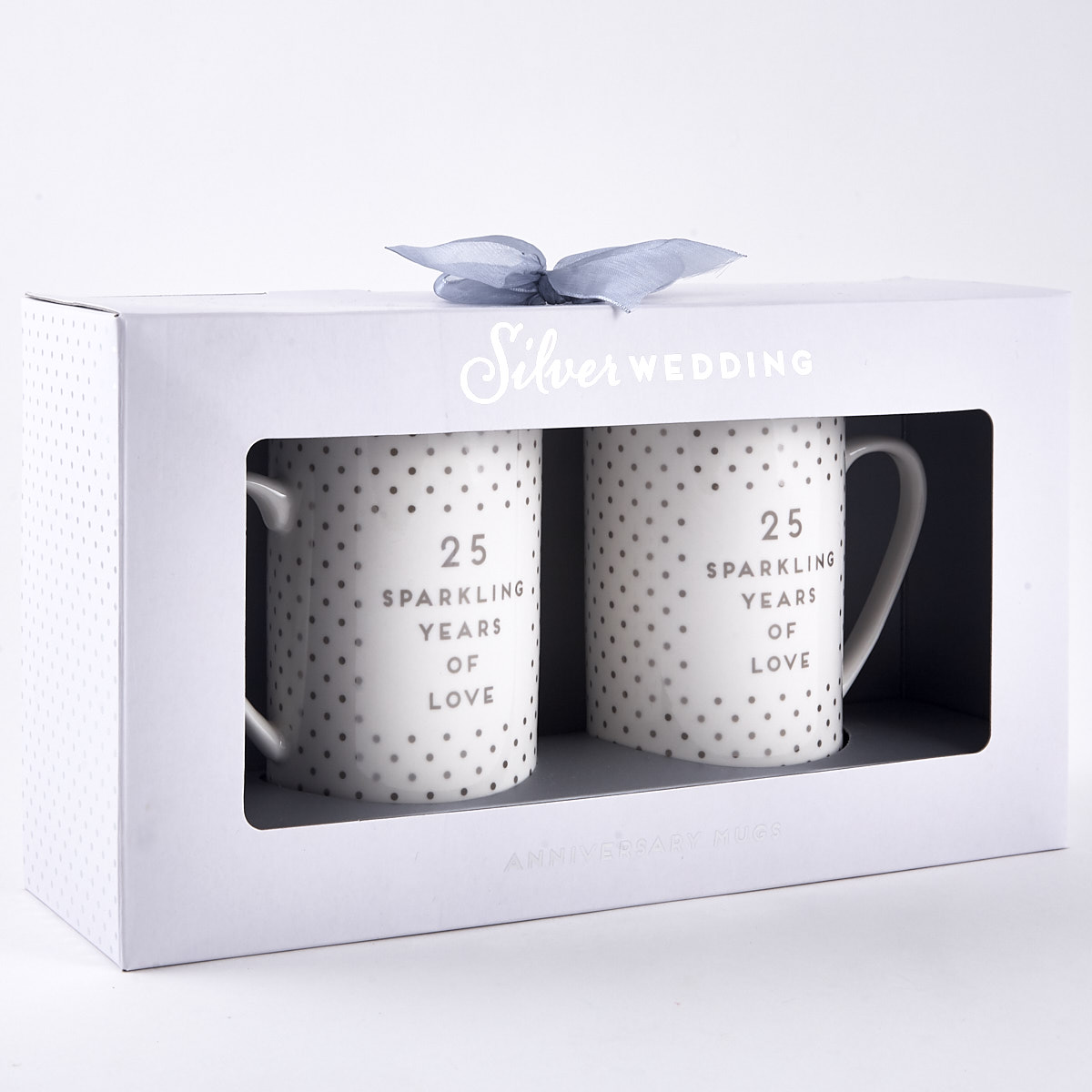 Silver Wedding Anniversary Mugs