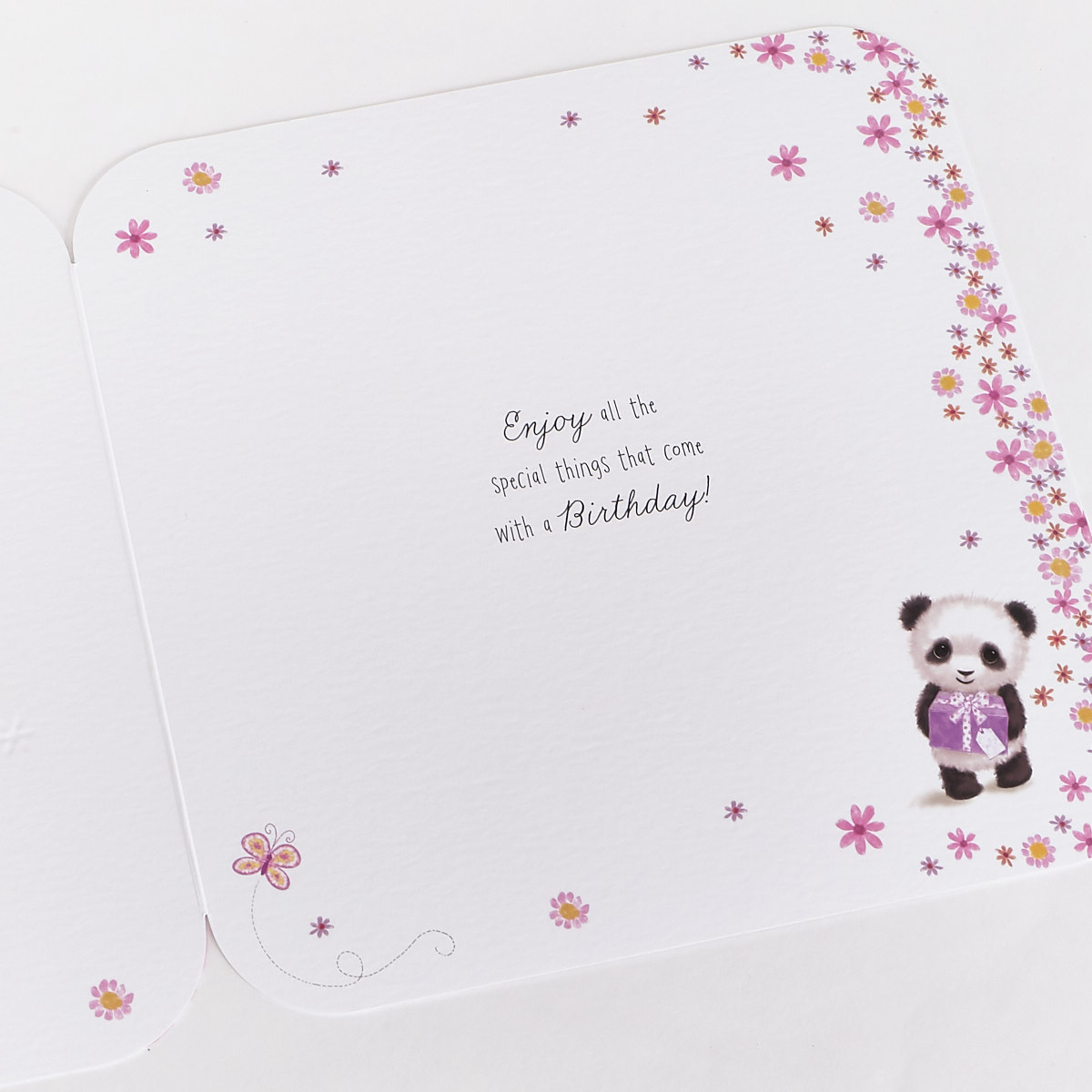 Platinum Collection Birthday Card - Daughter Panda