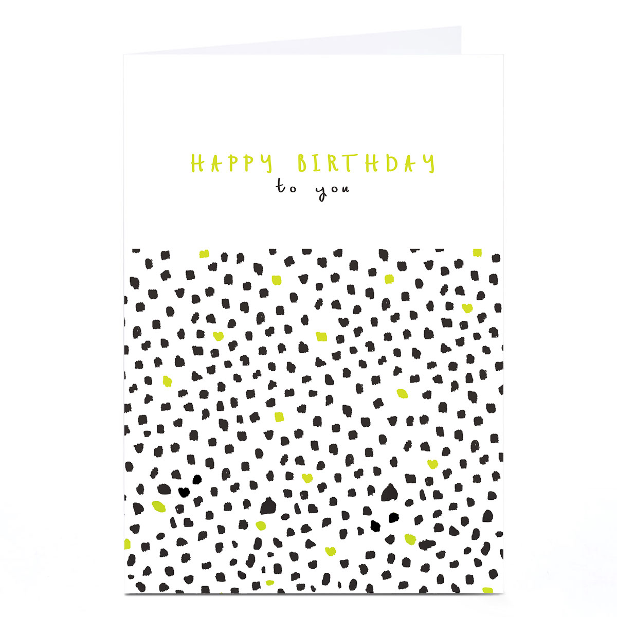 Personalised Birthday Card - Happy Birthday To You Spots