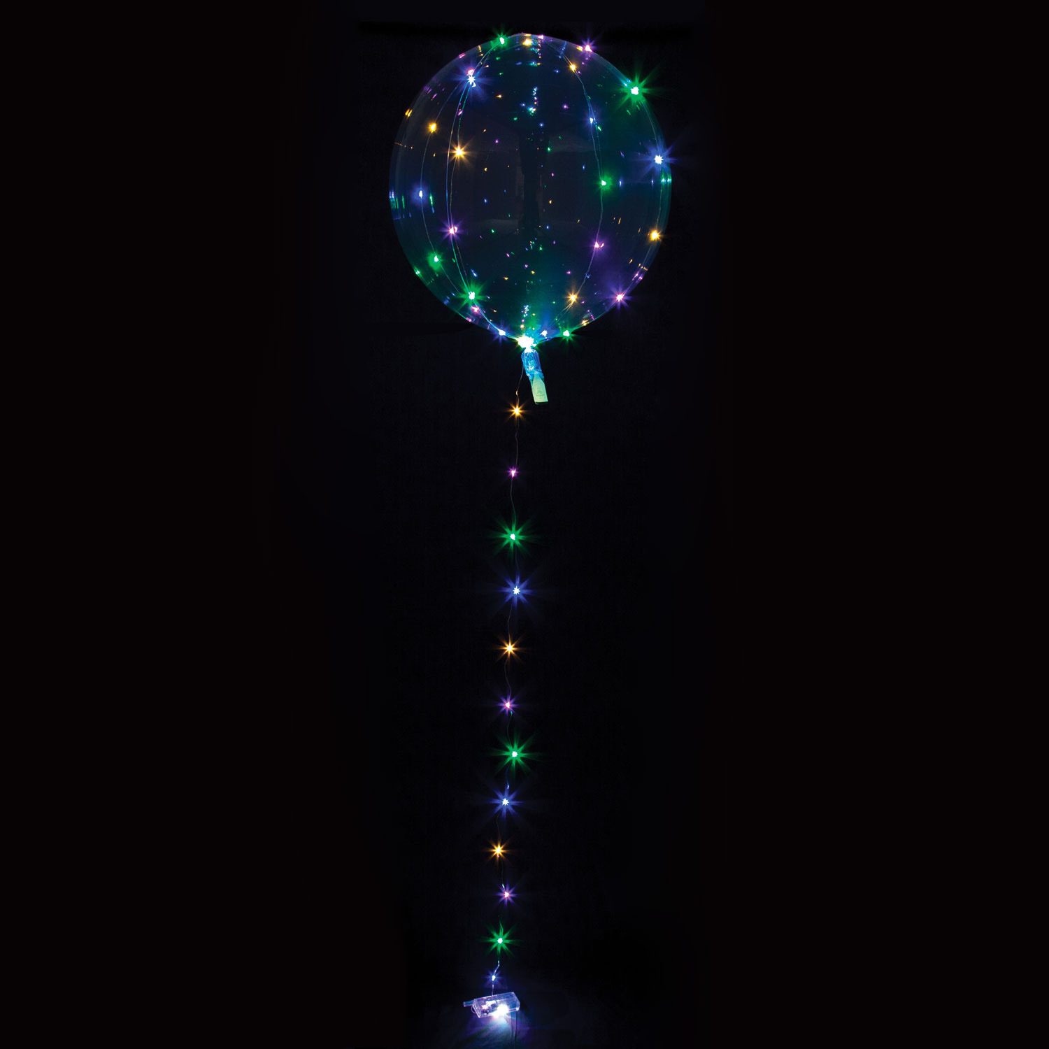 Crystal Clearz Multicolored 32-Inch LED Balloon