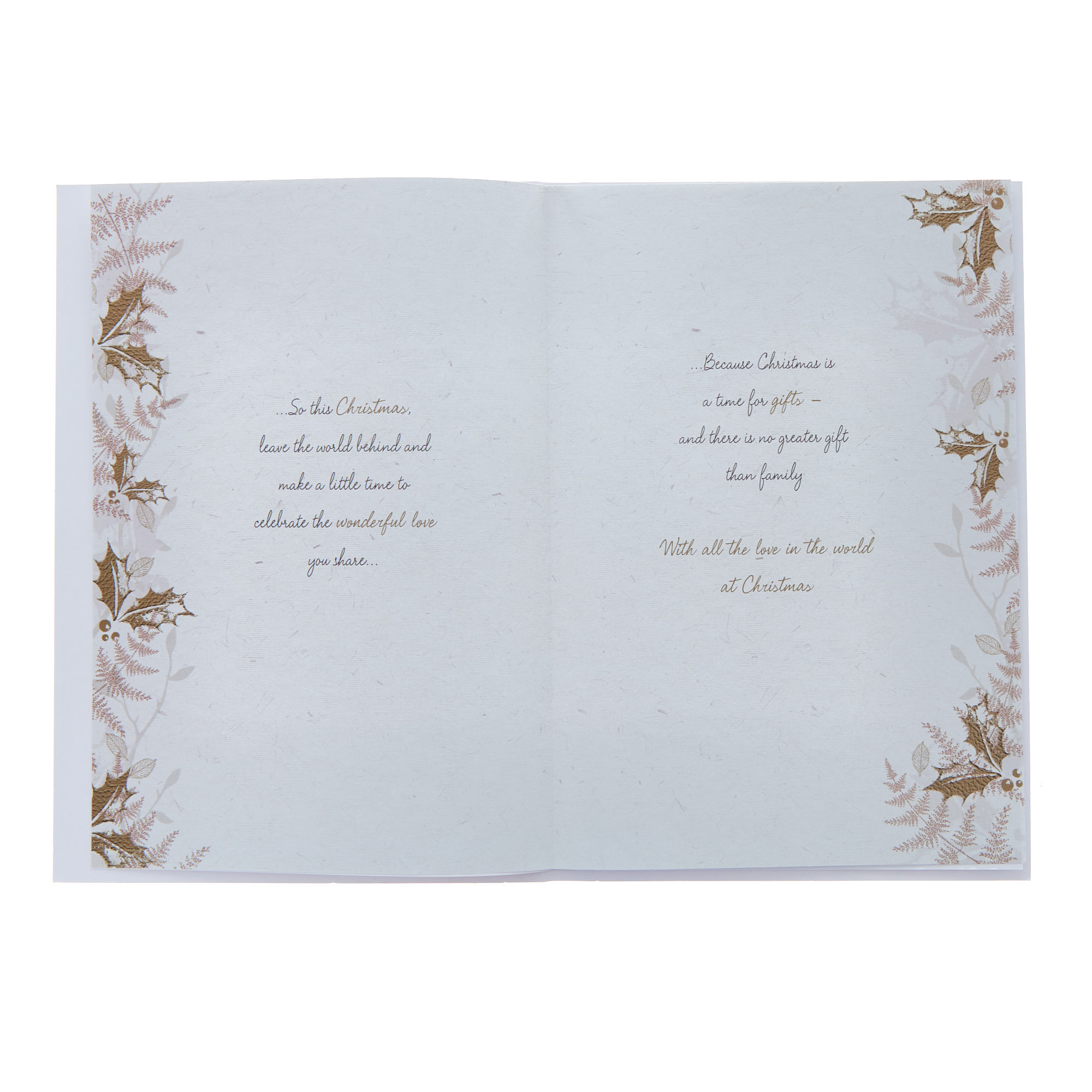 Son & Daughter In Law Special Words Christmas Card