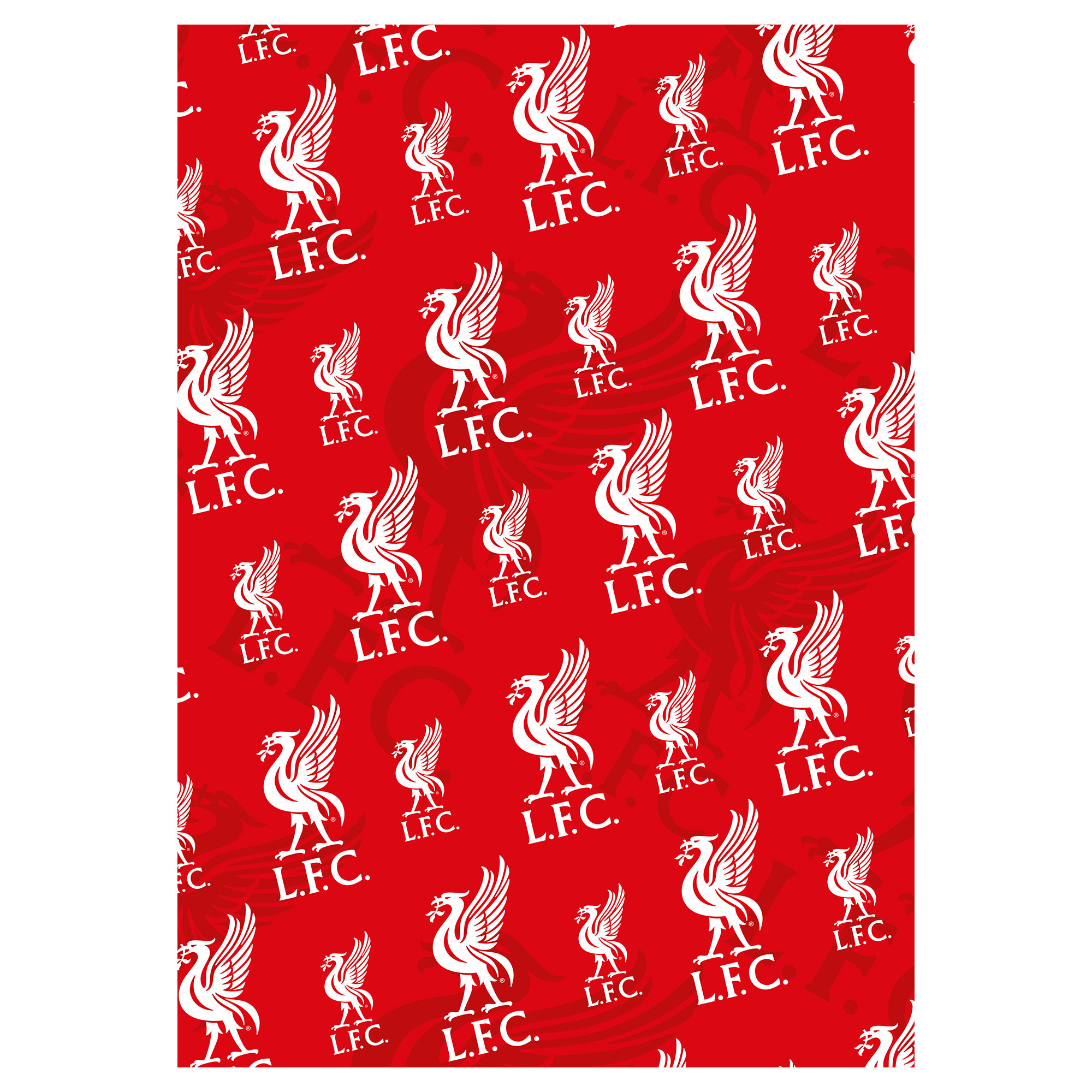 Liverpool FC Crest Wrapping Paper - 2 Sheets & 2 Tags