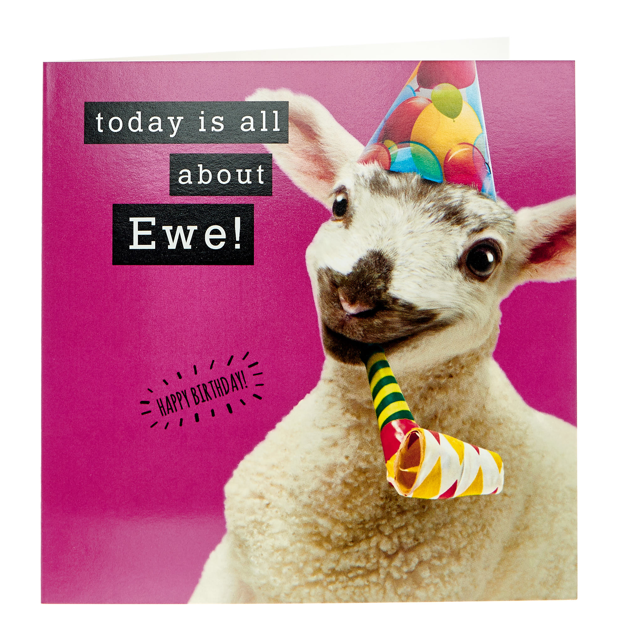 Birthday Card - All About Ewe