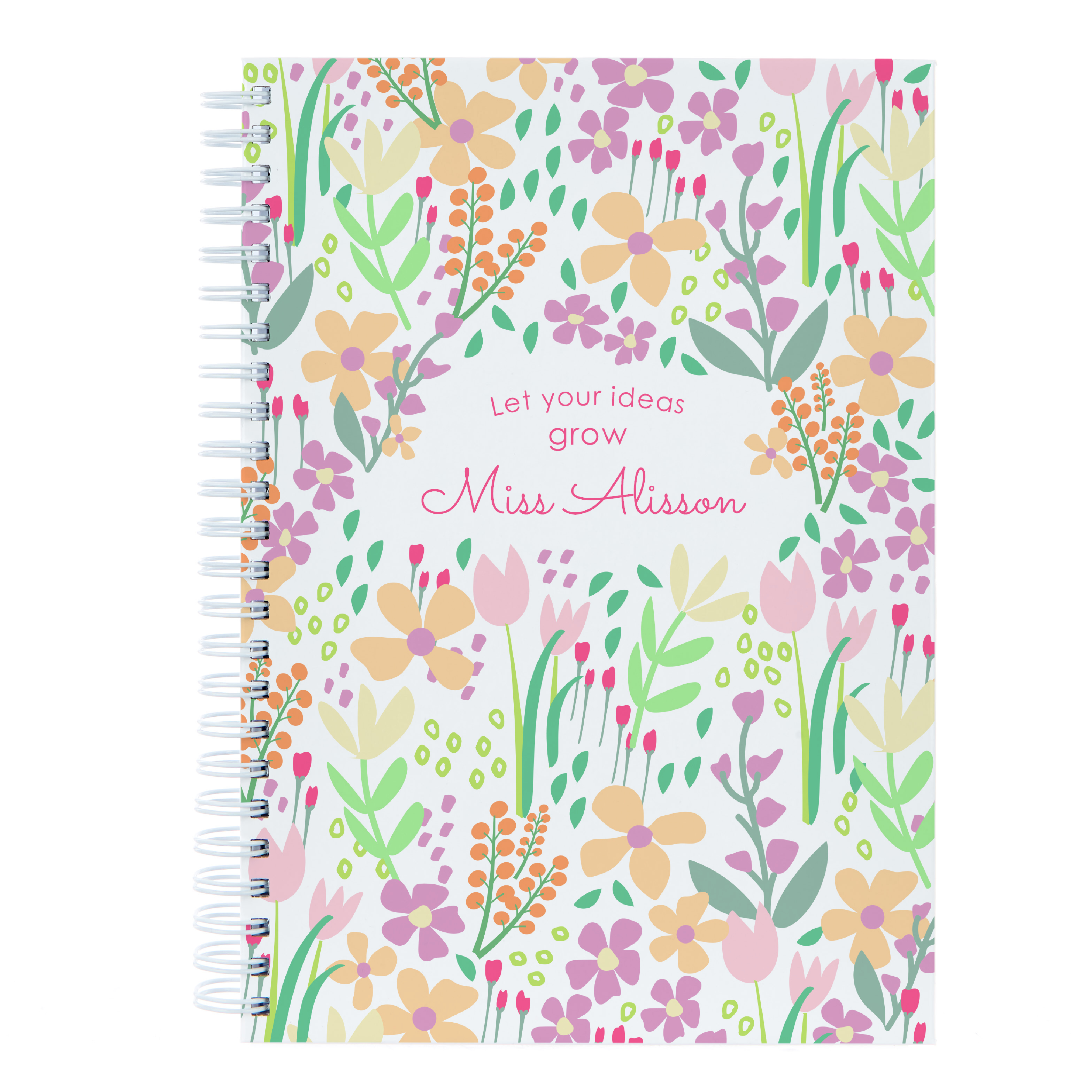 Personalised Notebook - Let Your Ideas Grow