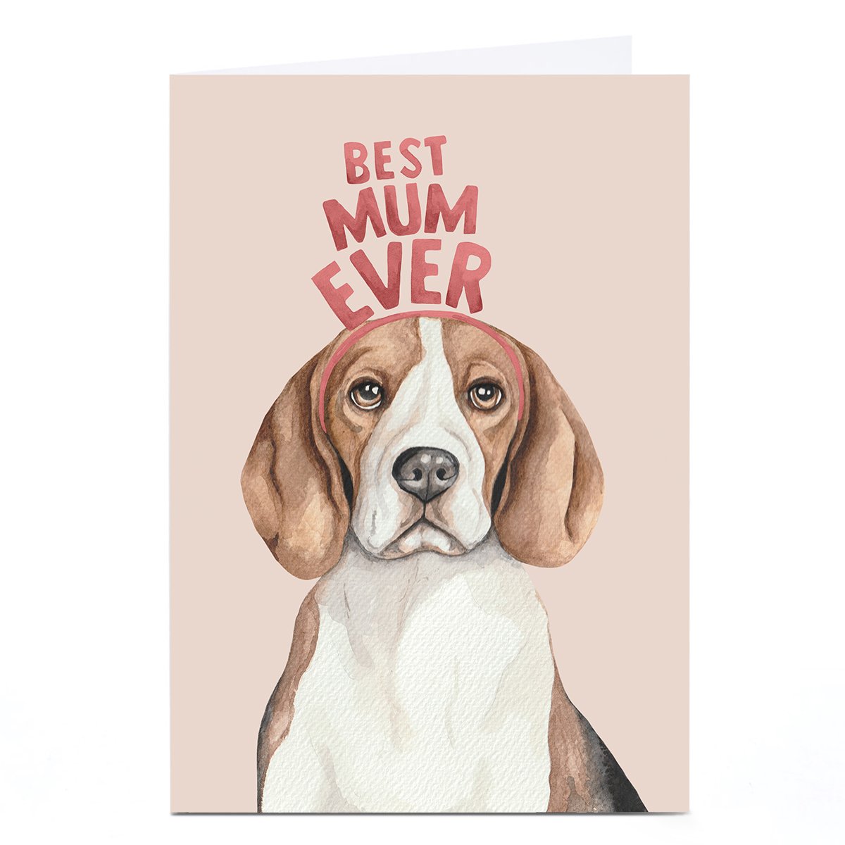 Personalised Lil Wabbit Mother's Day Card - Best Mum Ever Beagle