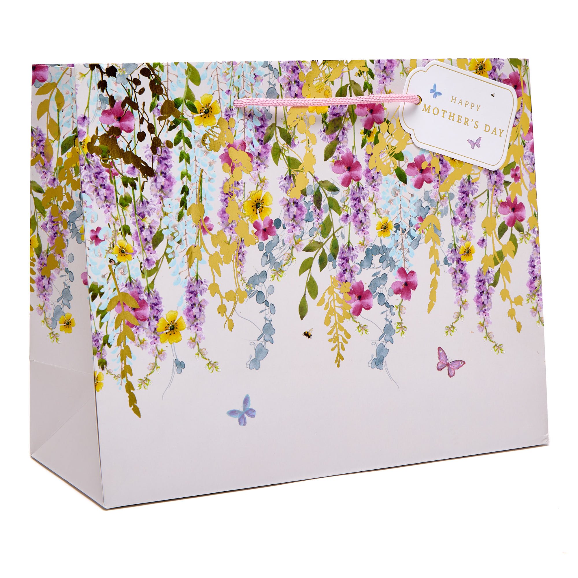 Happy Mother's Day Sentiment Large Landscape Gift Bag