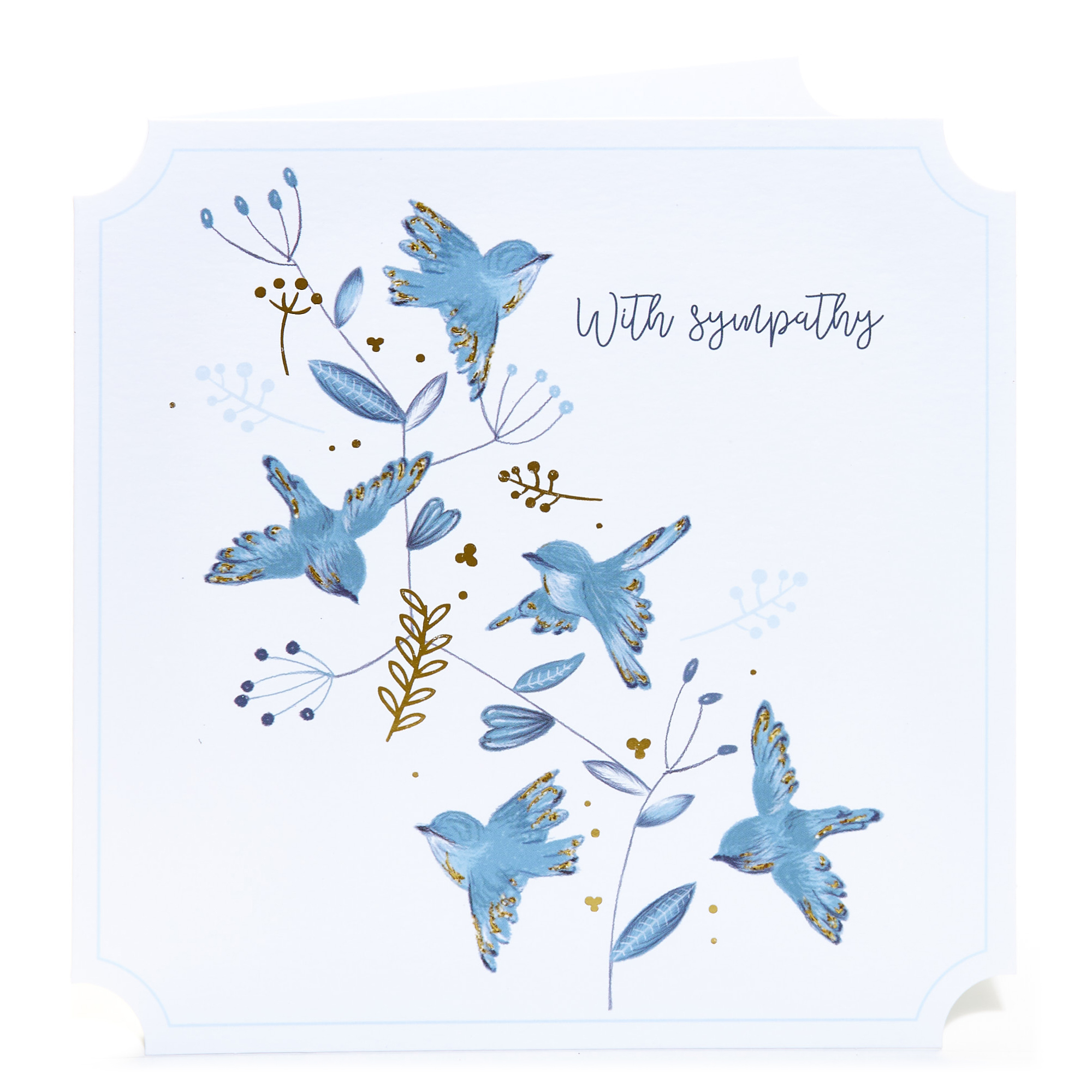Sympathy Card - Blue Birds