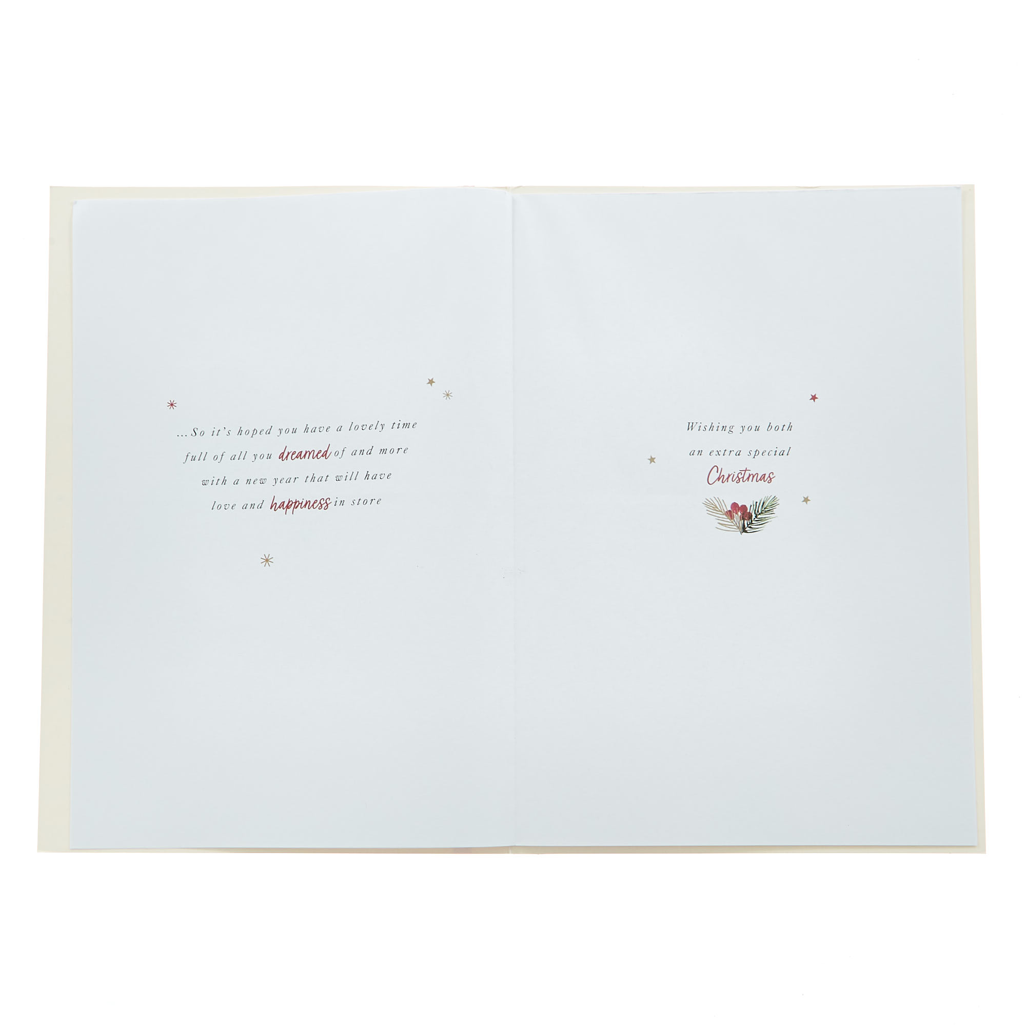 Christmas Card - Auntie & Uncle Cosy Scene 