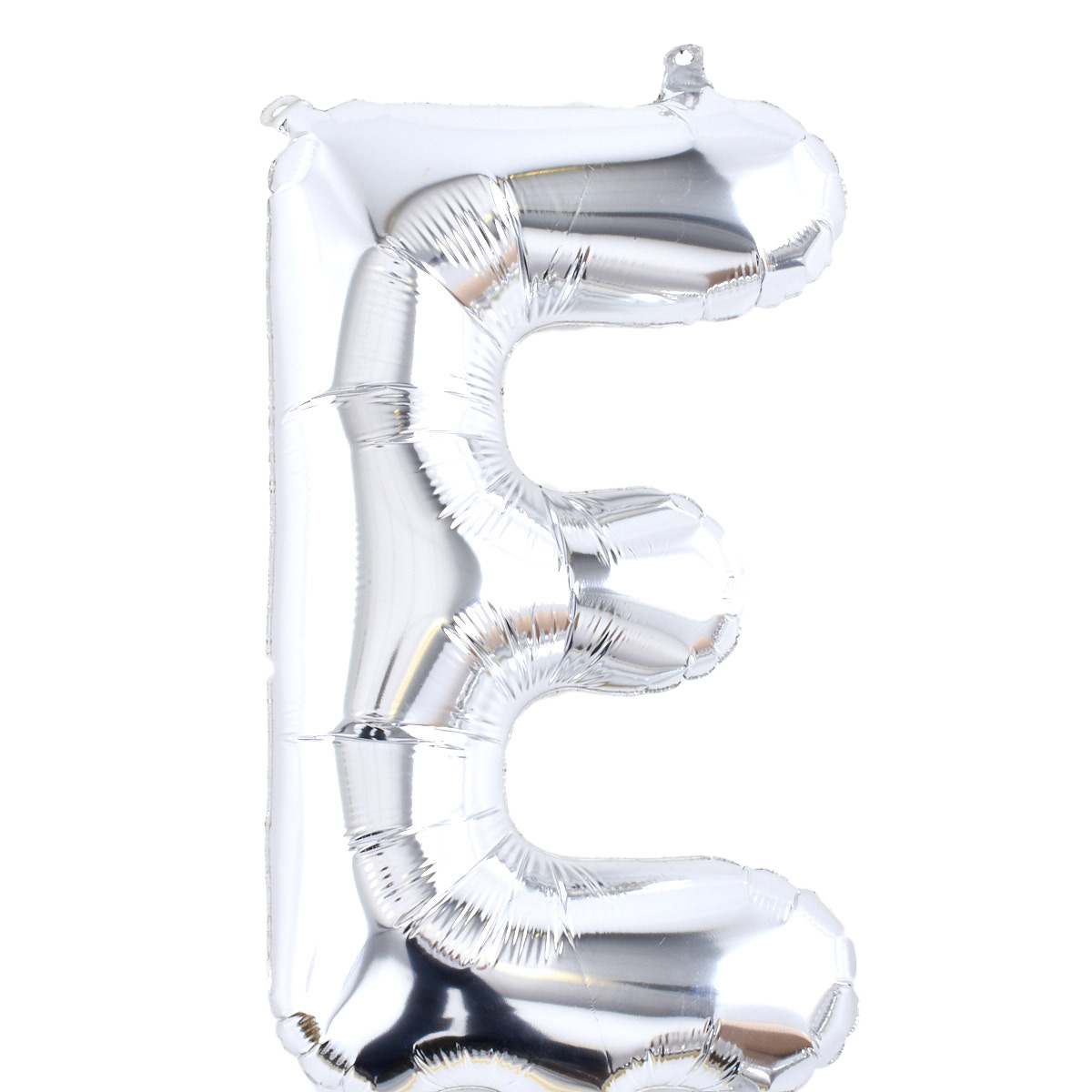 Silver Letter E Air-Inflated Balloon
