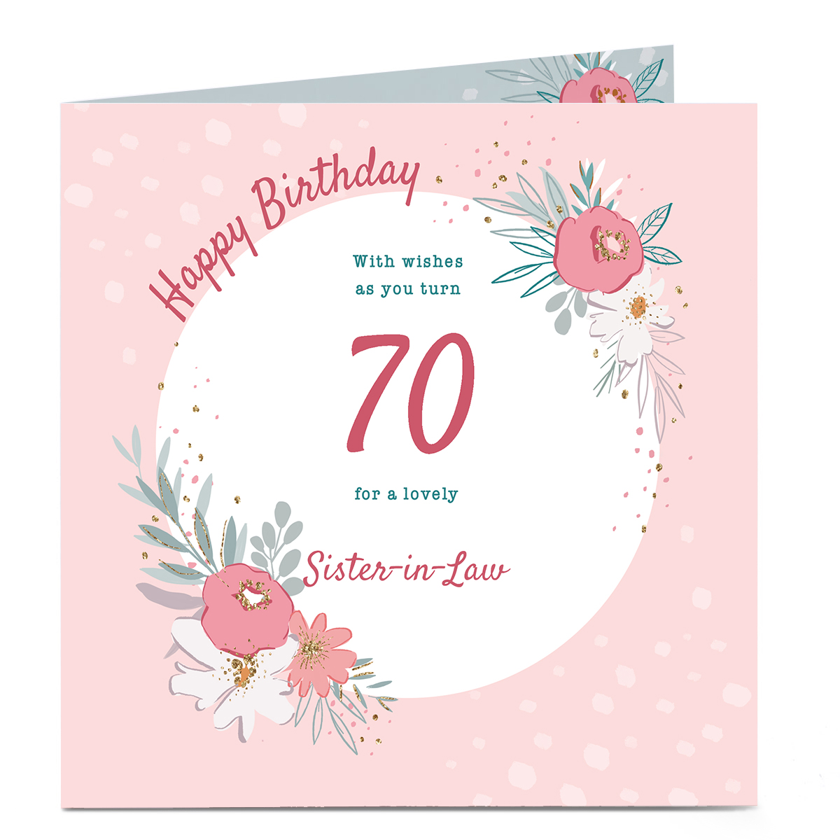 Personalised Birthday Card - With Wishes As You Turn..., Editable Age