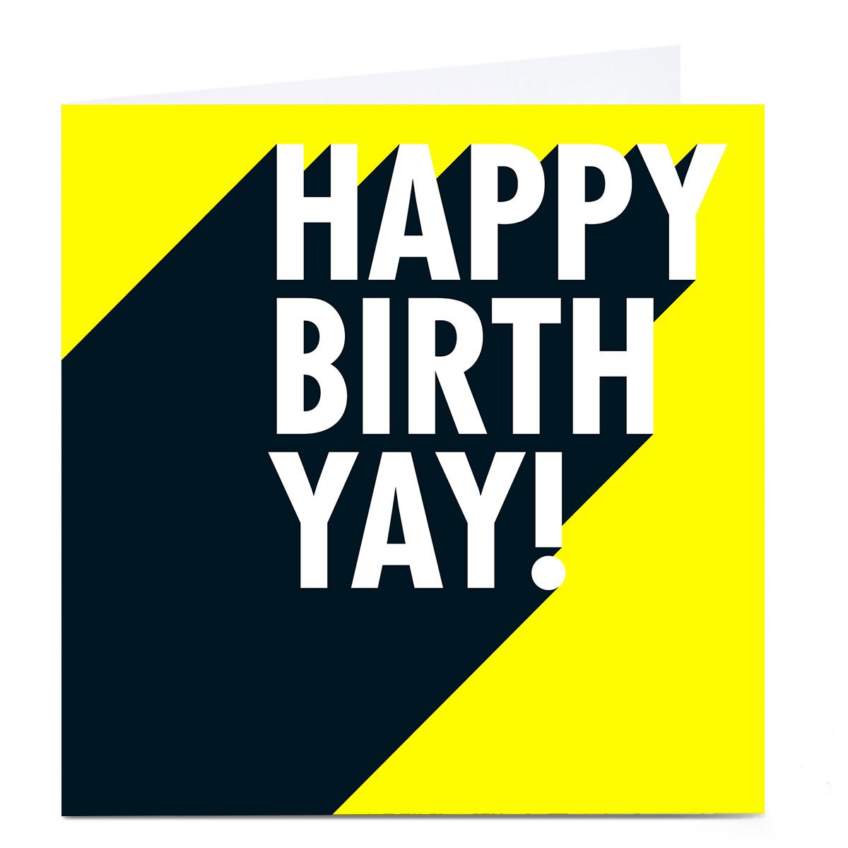 Personalised Hello Munki Birthday Card - Yay!
