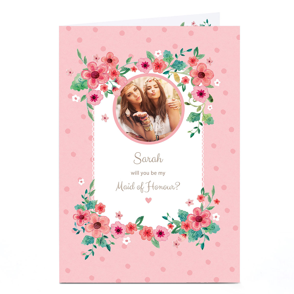 Photo Wedding Card - Will you be my Maid of Honour?