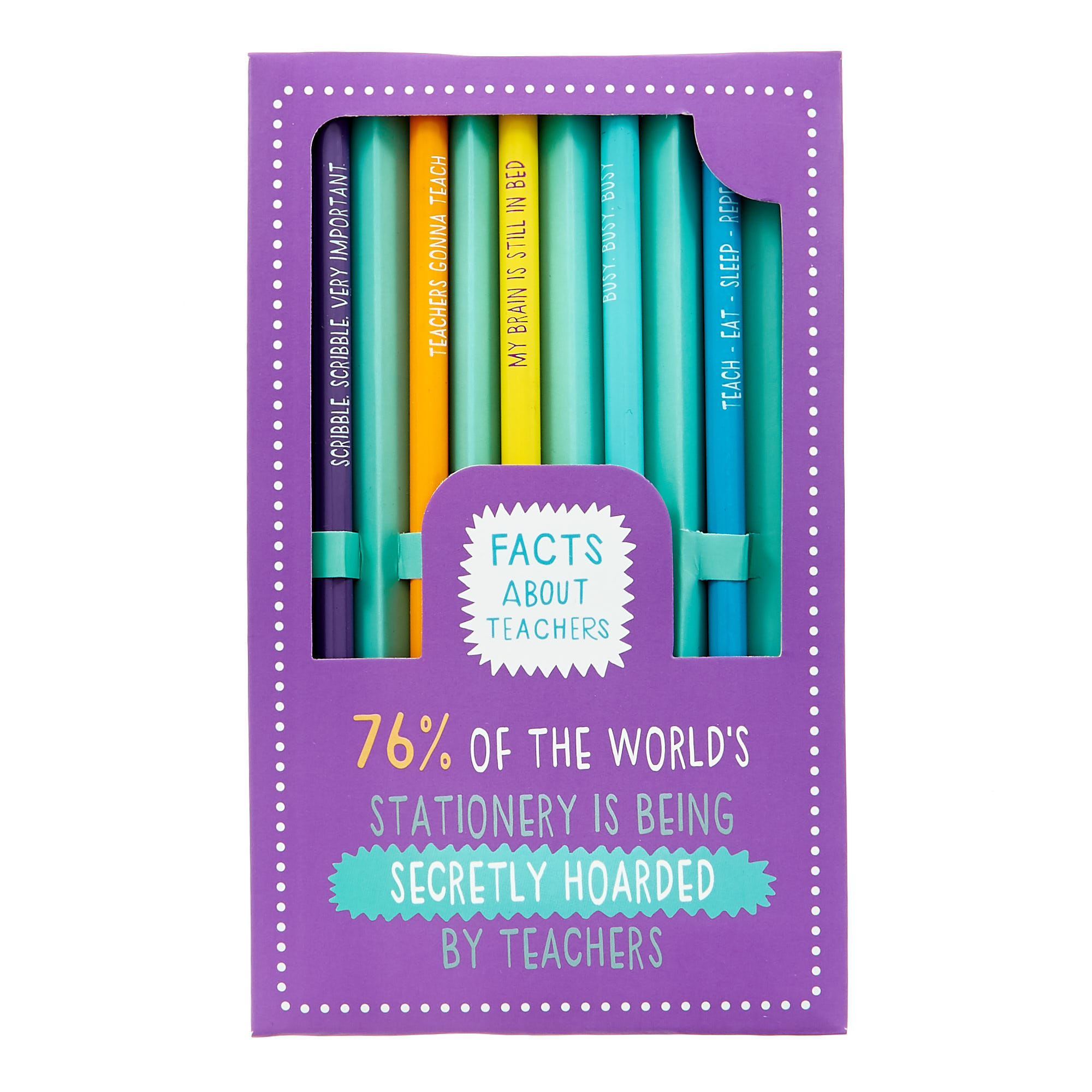 Facts About Teachers pencils - Set of 5