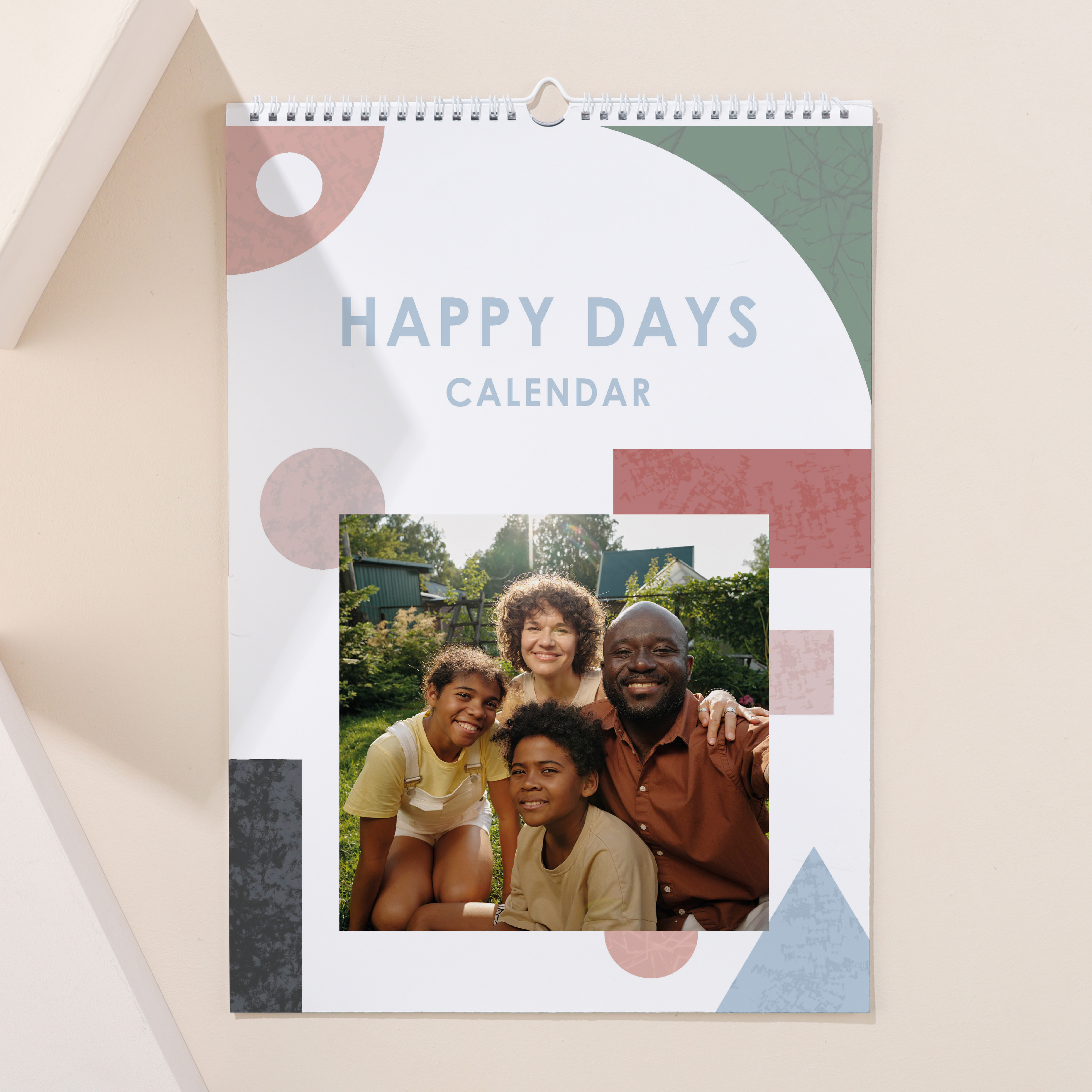 Photo Upload Colourful Block Calendar