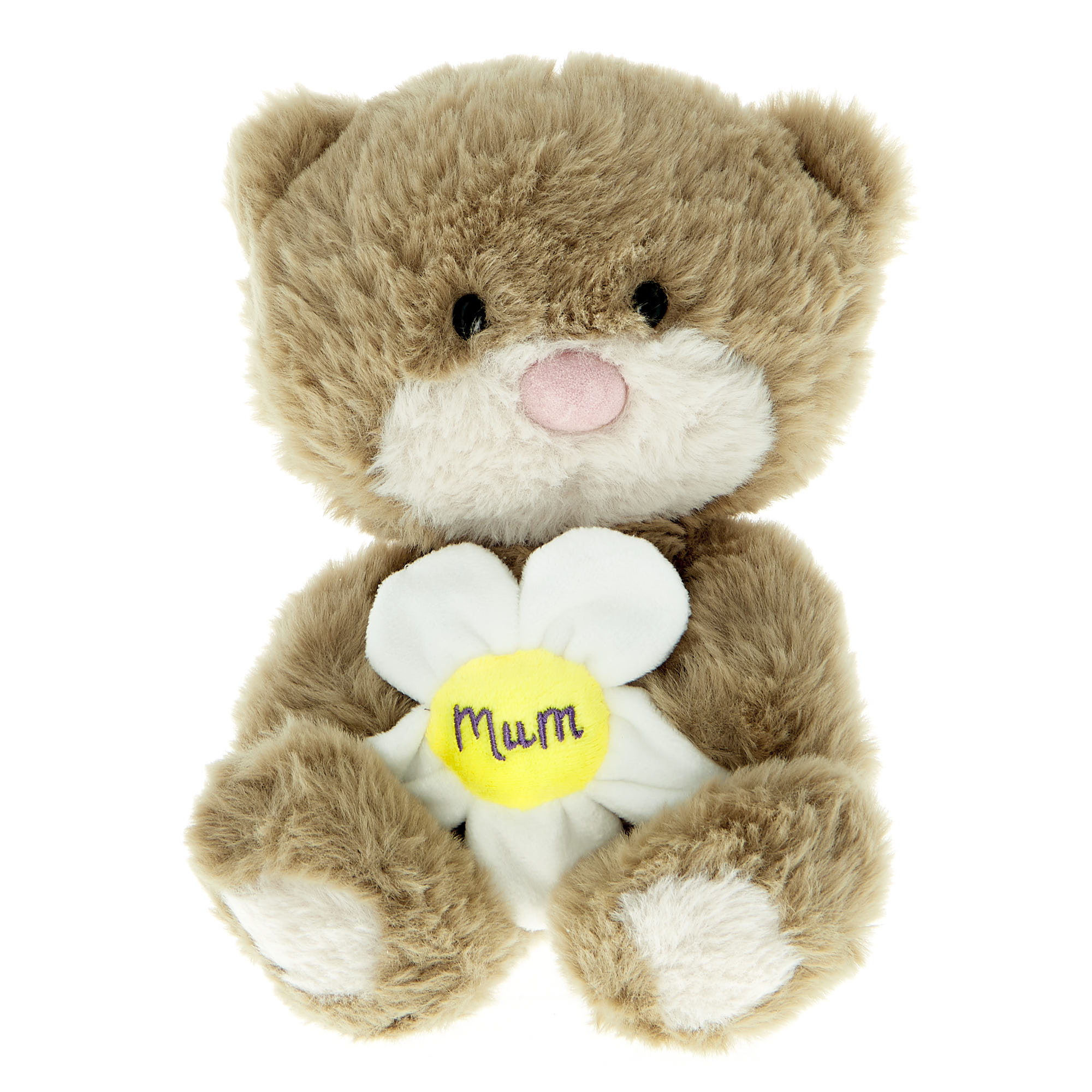 Small Mum Hugs Bear With Flower