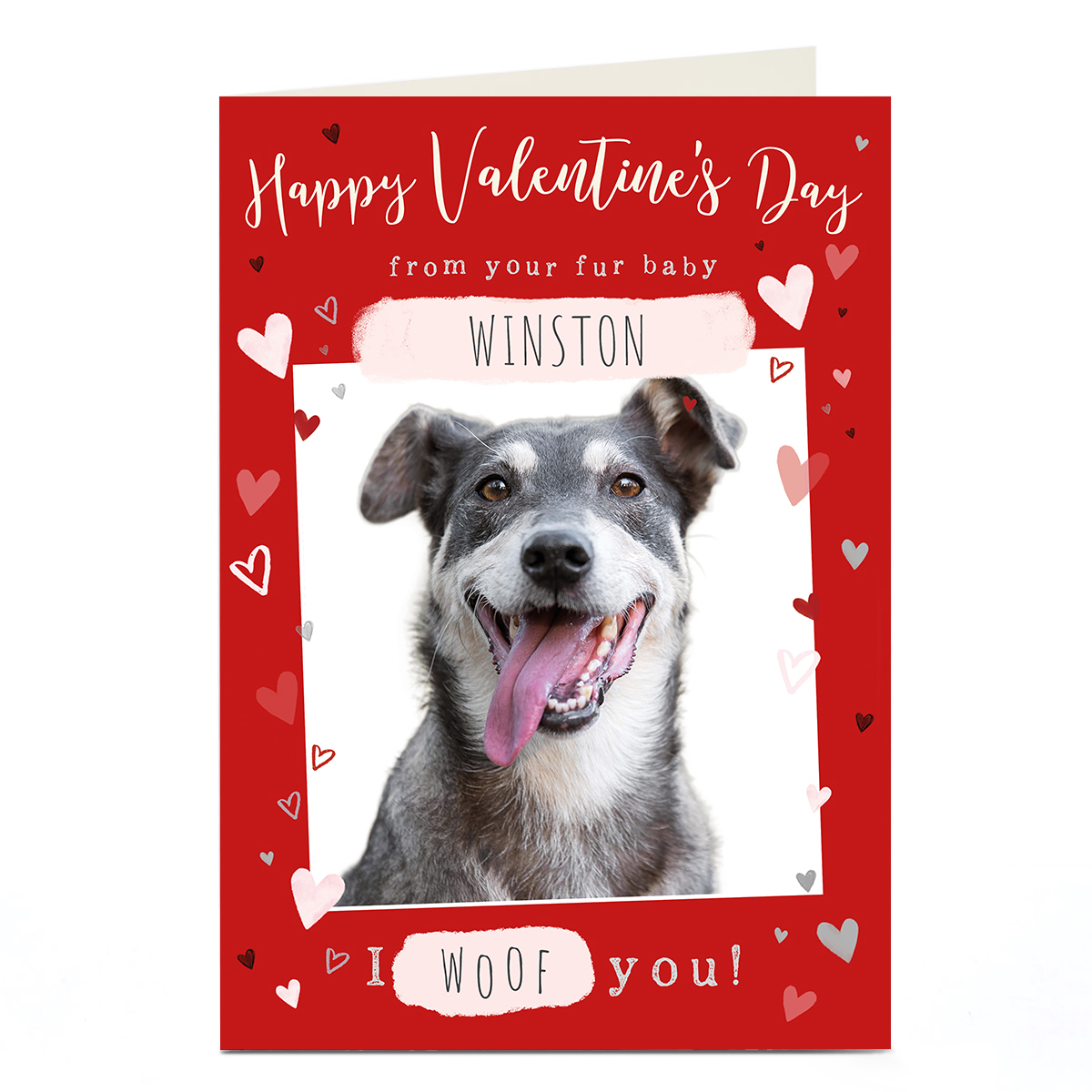 Photo Valentine's Day Card - I Woof You